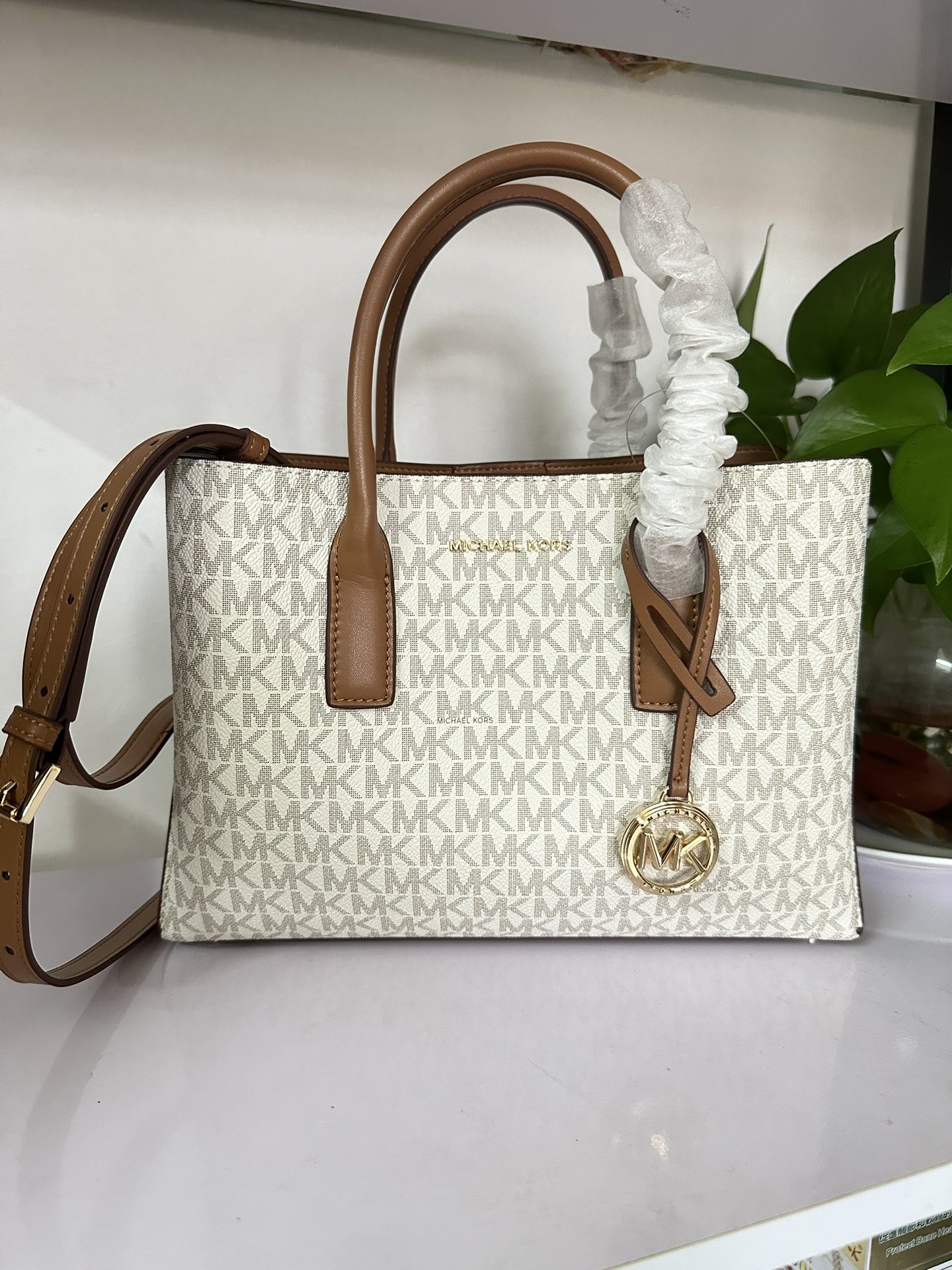 Michael Kors 2024年MK新开口笑单肩包 迈克.科尔斯（MICHAEL KORS）女士手提包 30S4G9RS1S