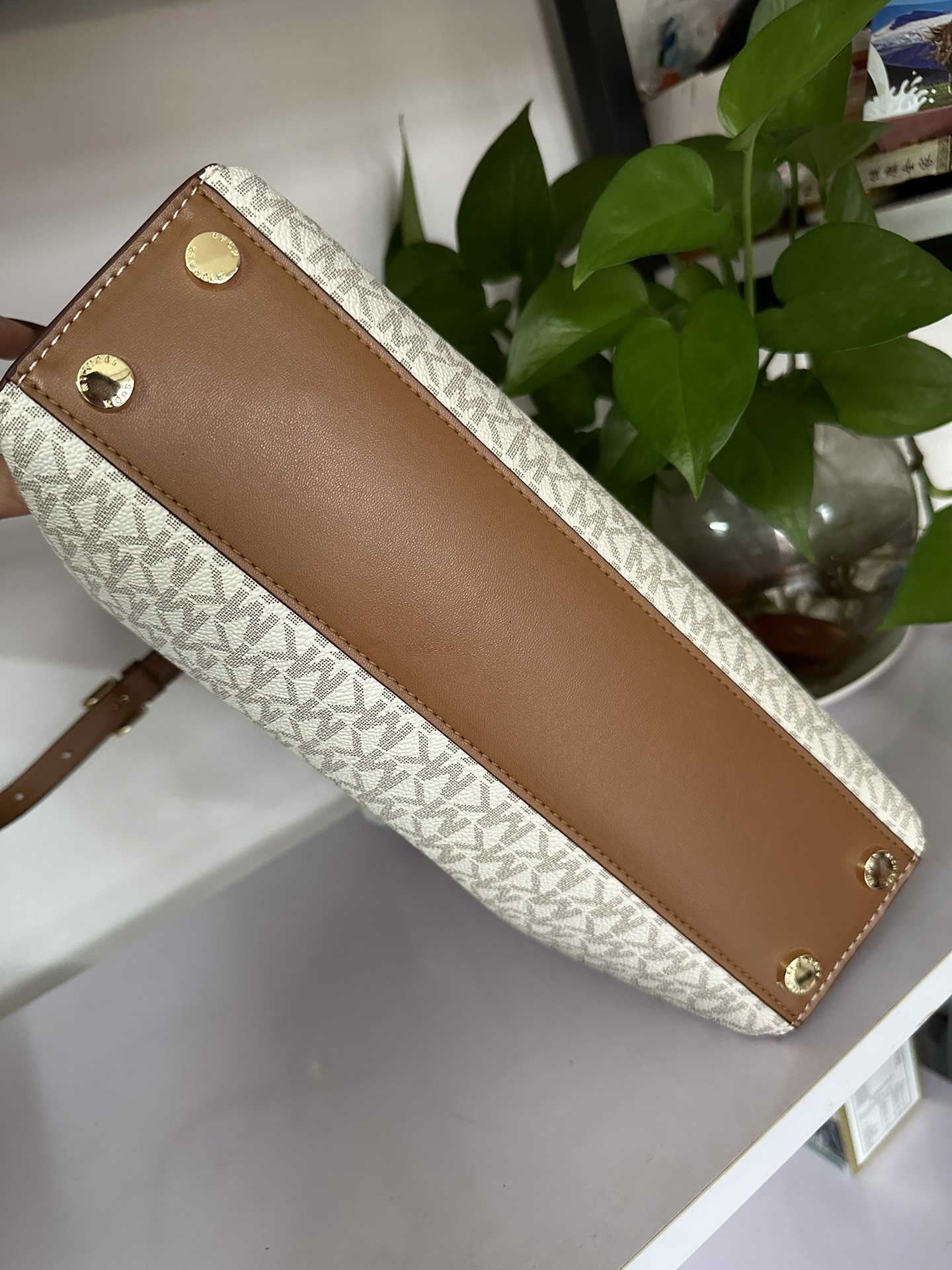 Michael Kors 2024年MK新开口笑单肩包 迈克.科尔斯（MICHAEL KORS）女士手提包 30S4G9RS1S