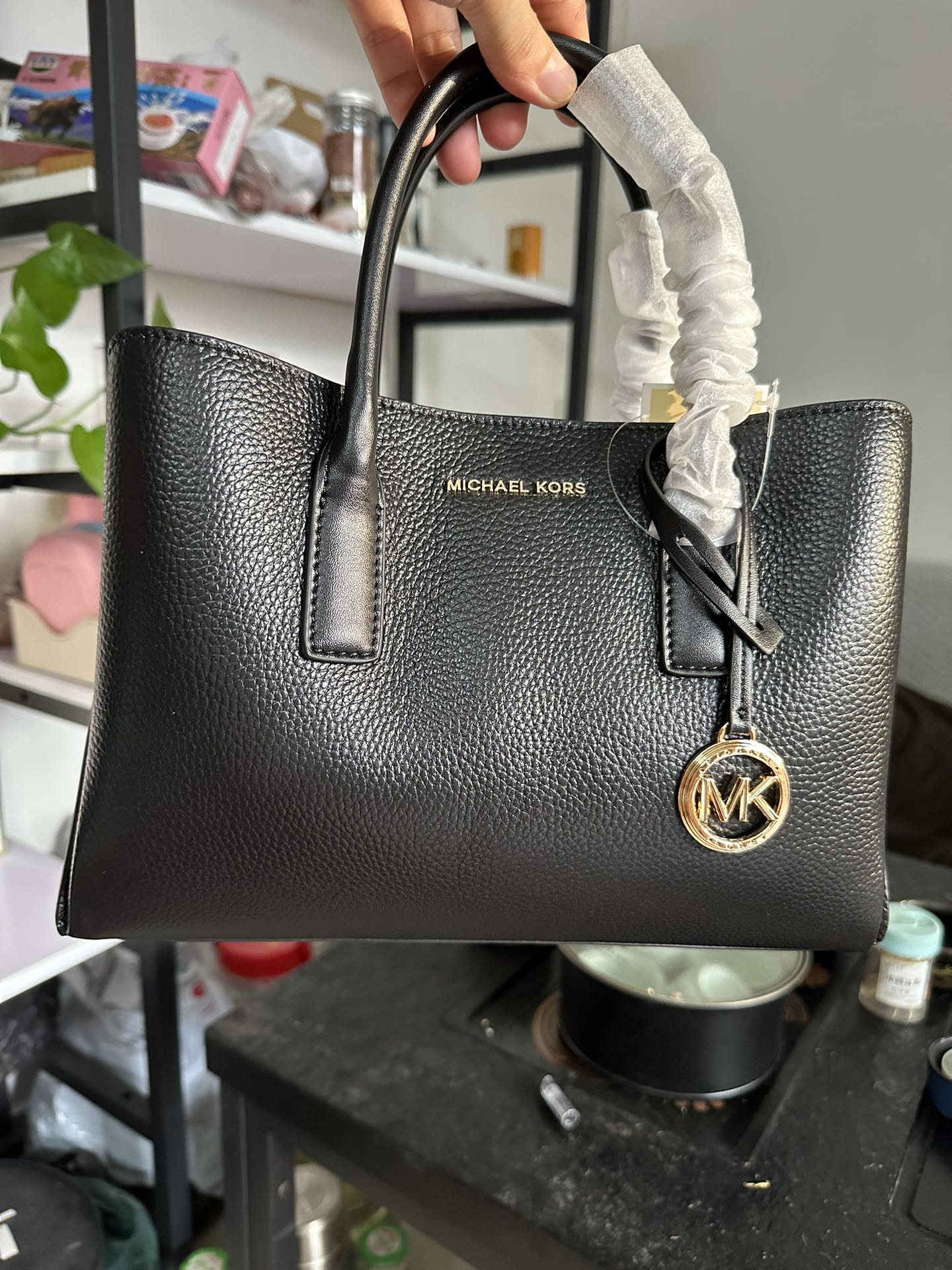 Michael Kors 2024年MK新开口笑单肩包 迈克.科尔斯（MICHAEL KORS）女士手提包
