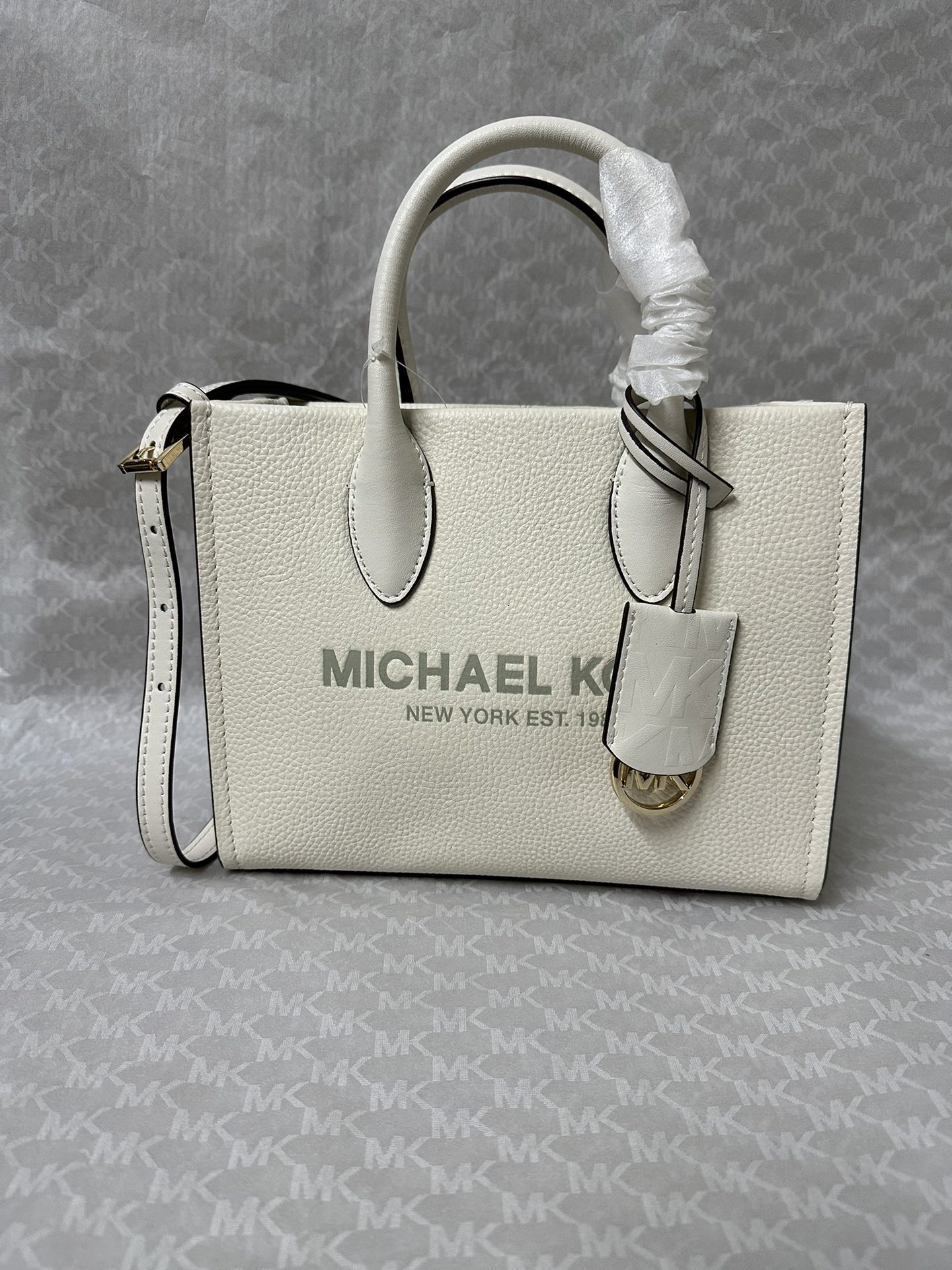 Michael Kors 小号独家新款帆布同款，白色