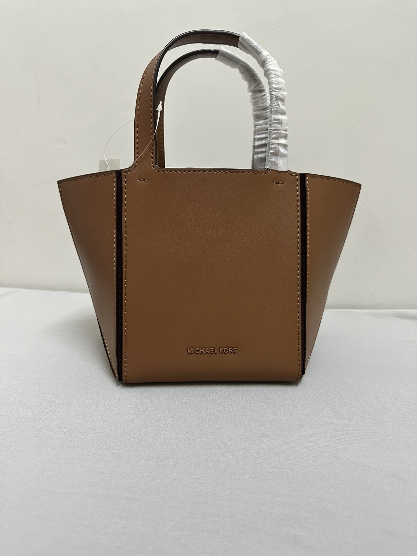 Michael Kors Mk折叠托特包小号，棕色