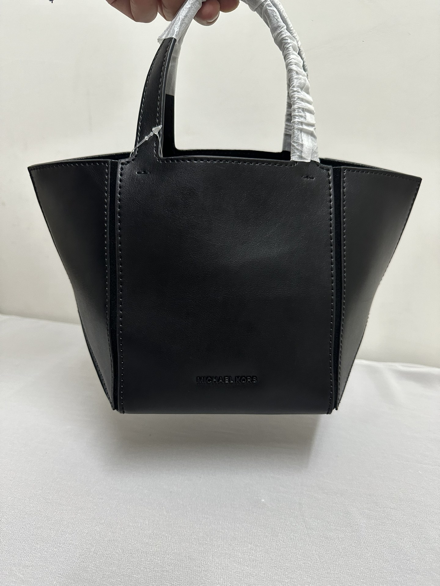 Michael Kors Mk折叠托特包小号，黑色