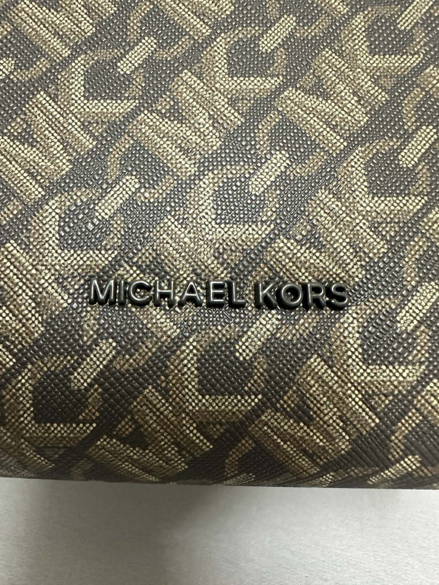 Michael Kors Mk折叠托特包小号，印花啡色