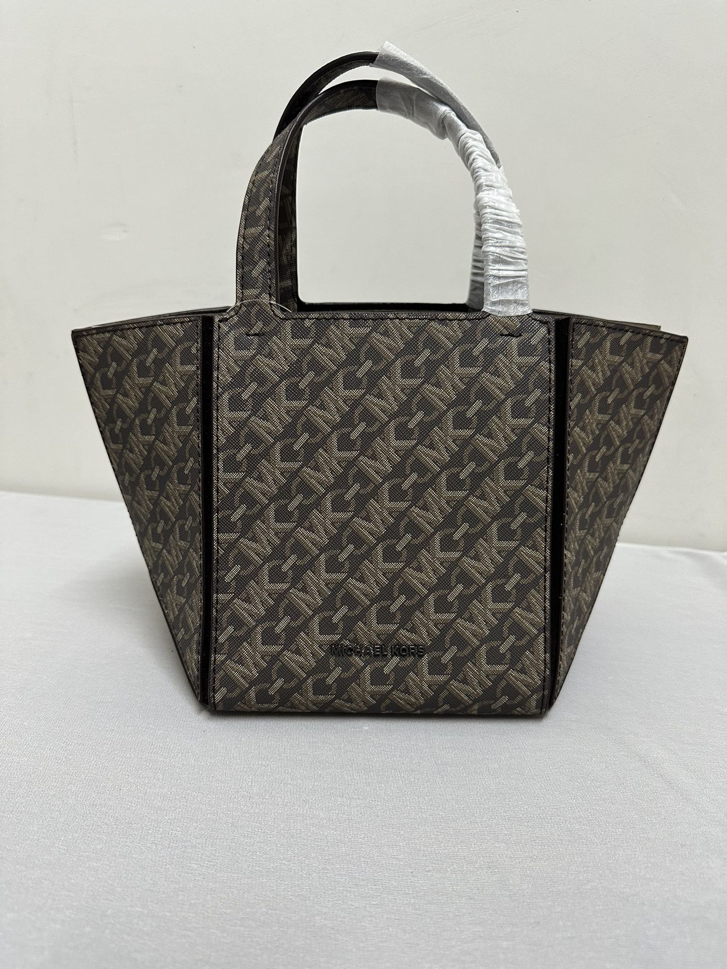 Michael Kors Mk折叠托特包小号，印花啡色