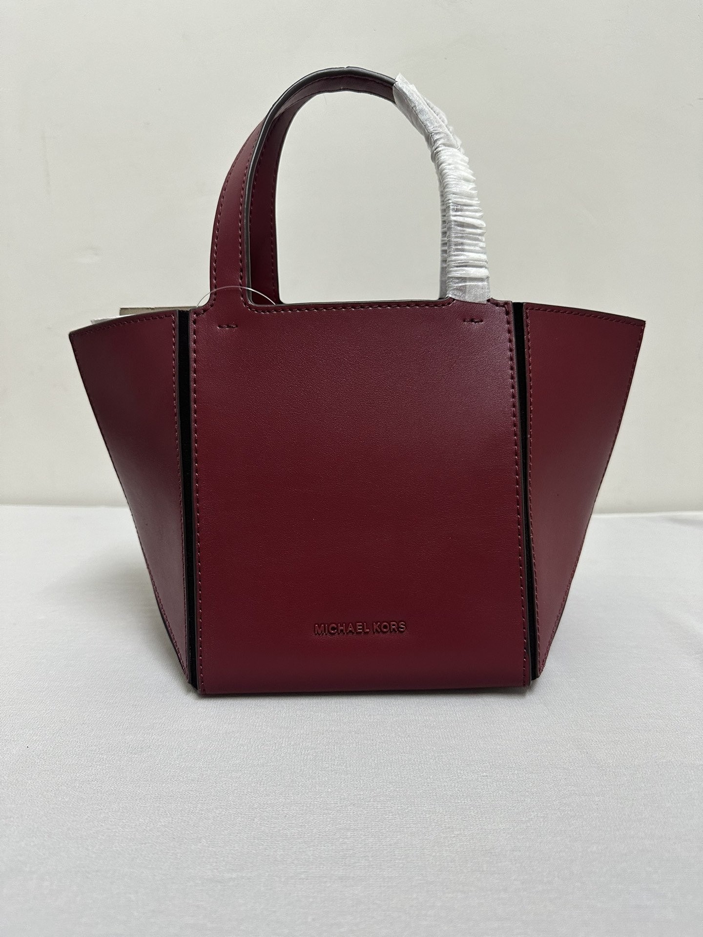 Michael Kors Mk折叠托特包小号，酒红