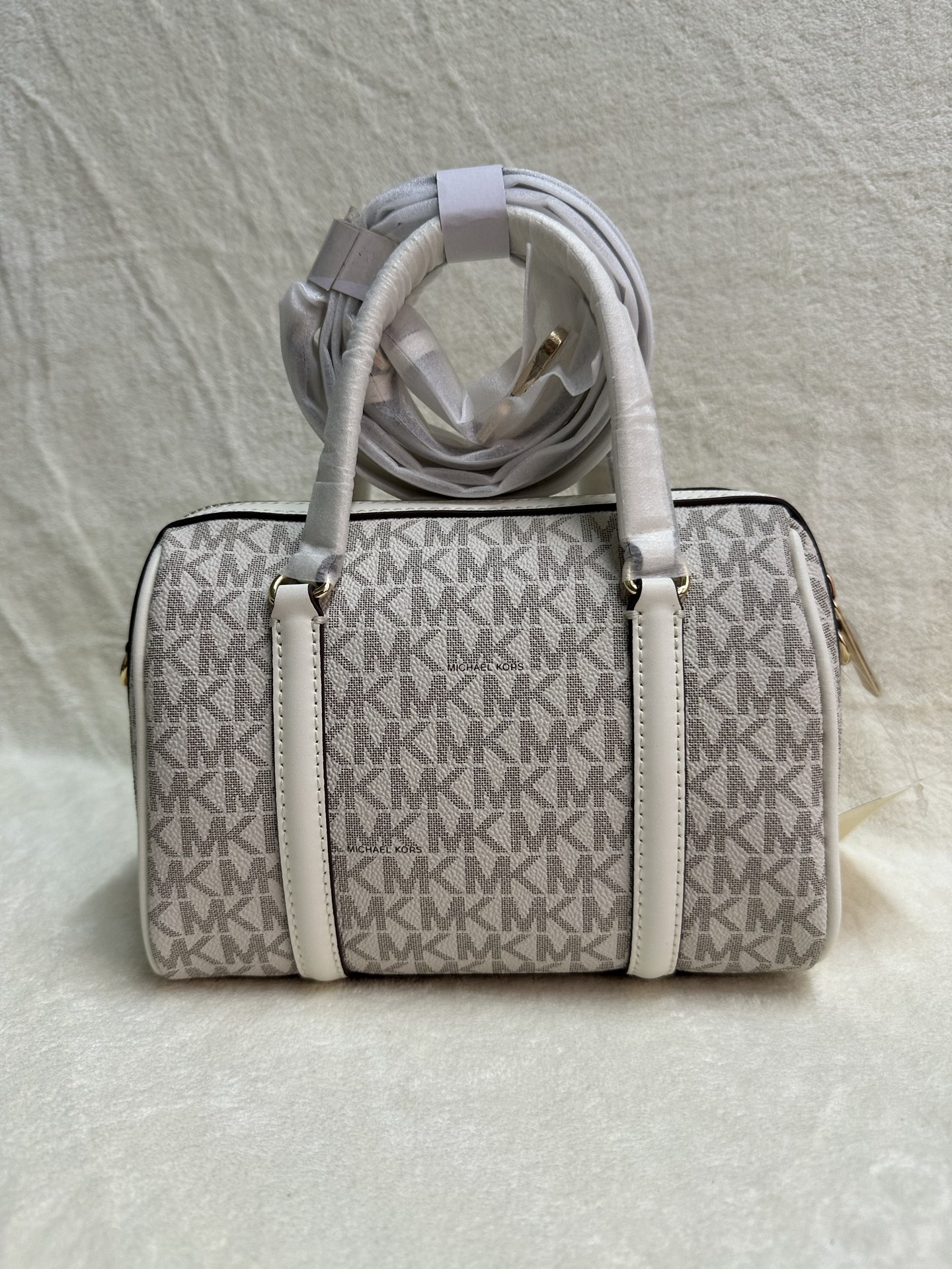 Michael Kors MICHAEL KORS迈克高仕 MK Travel 女士小号老花手提斜挎包 此款 Travel 小号老花手提包