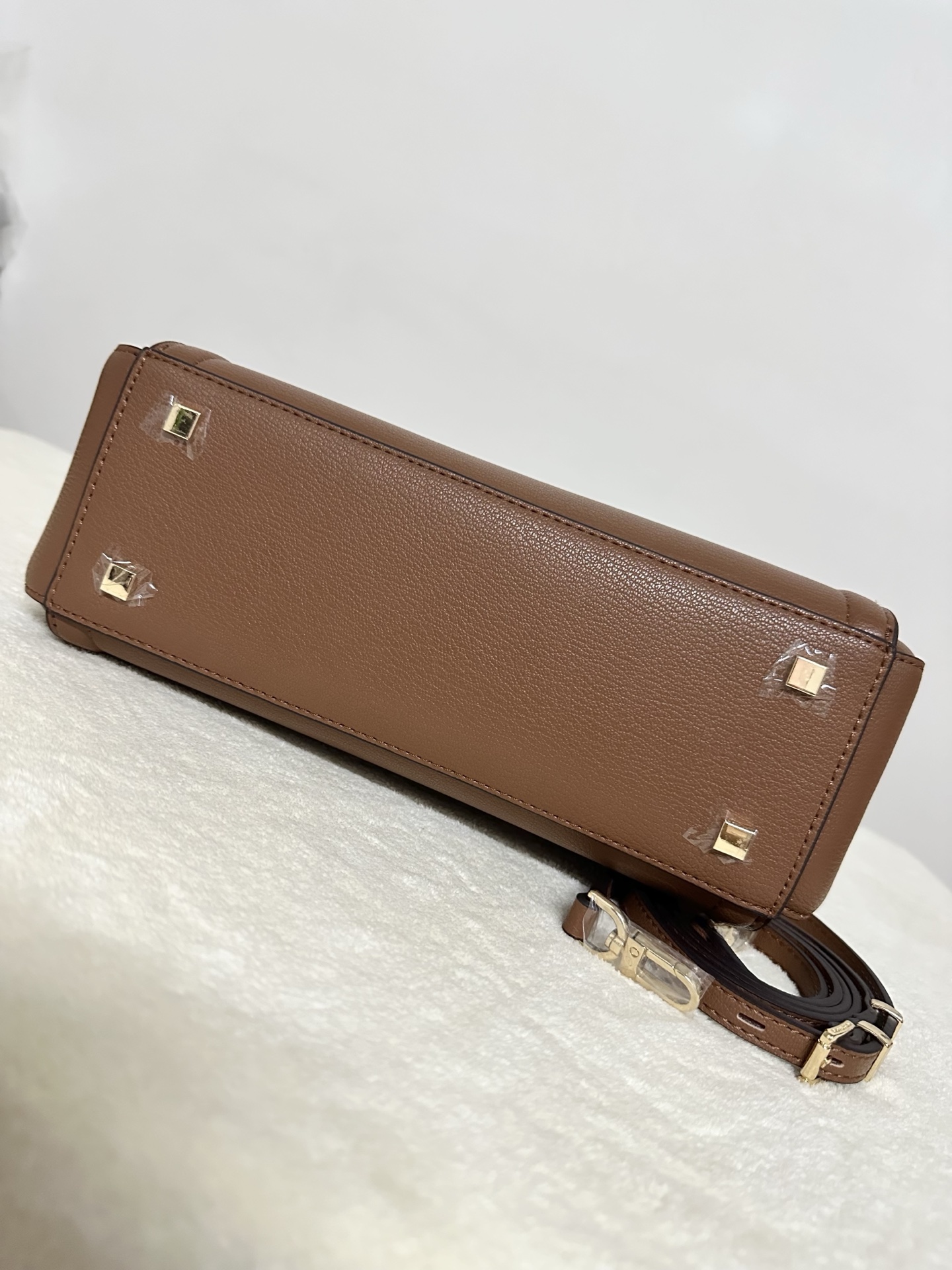 Michael Kors MK Laila 女士小号手提包斜挎包 橡果棕