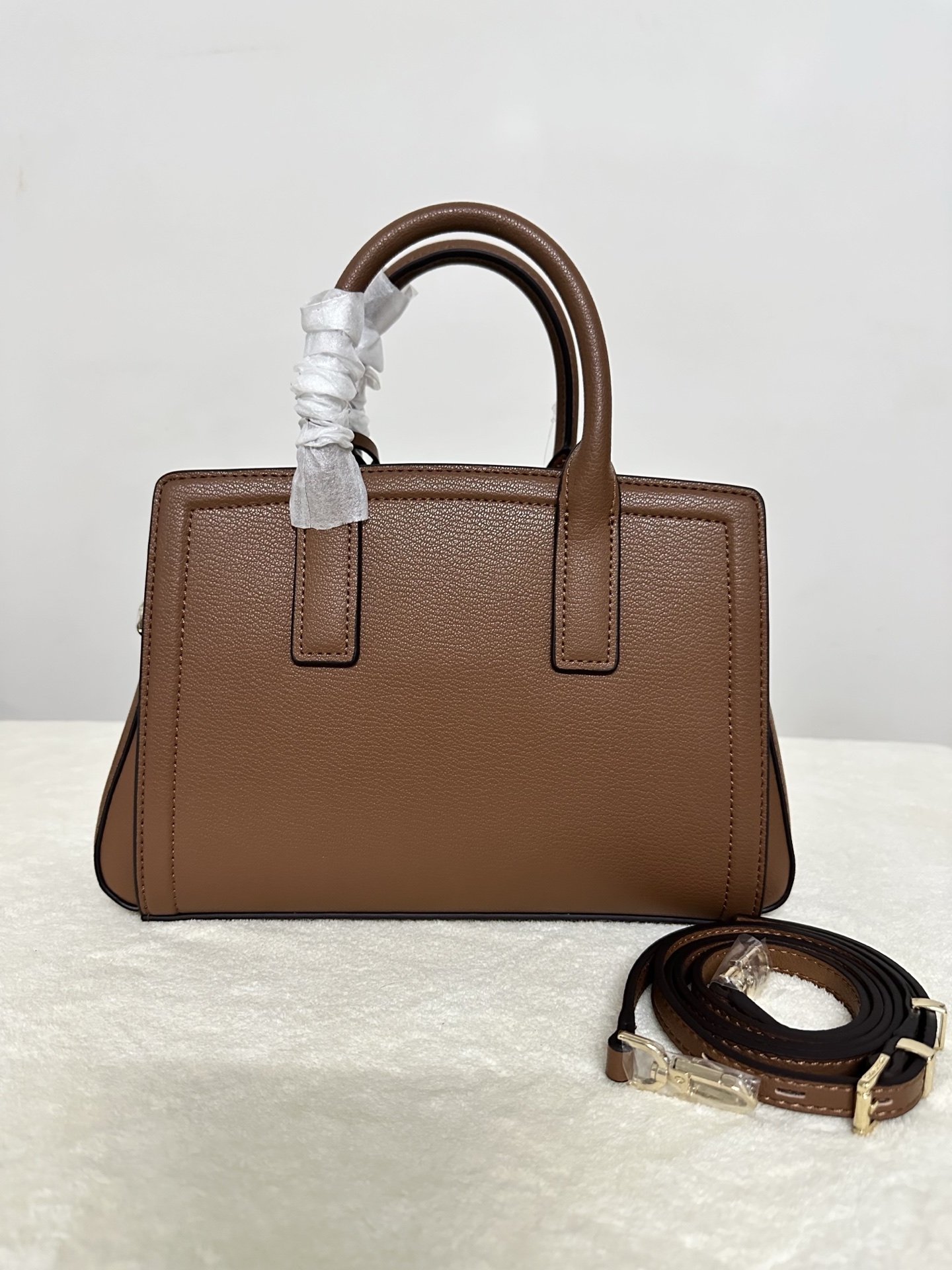 Michael Kors MK Laila 女士小号手提包斜挎包 橡果棕