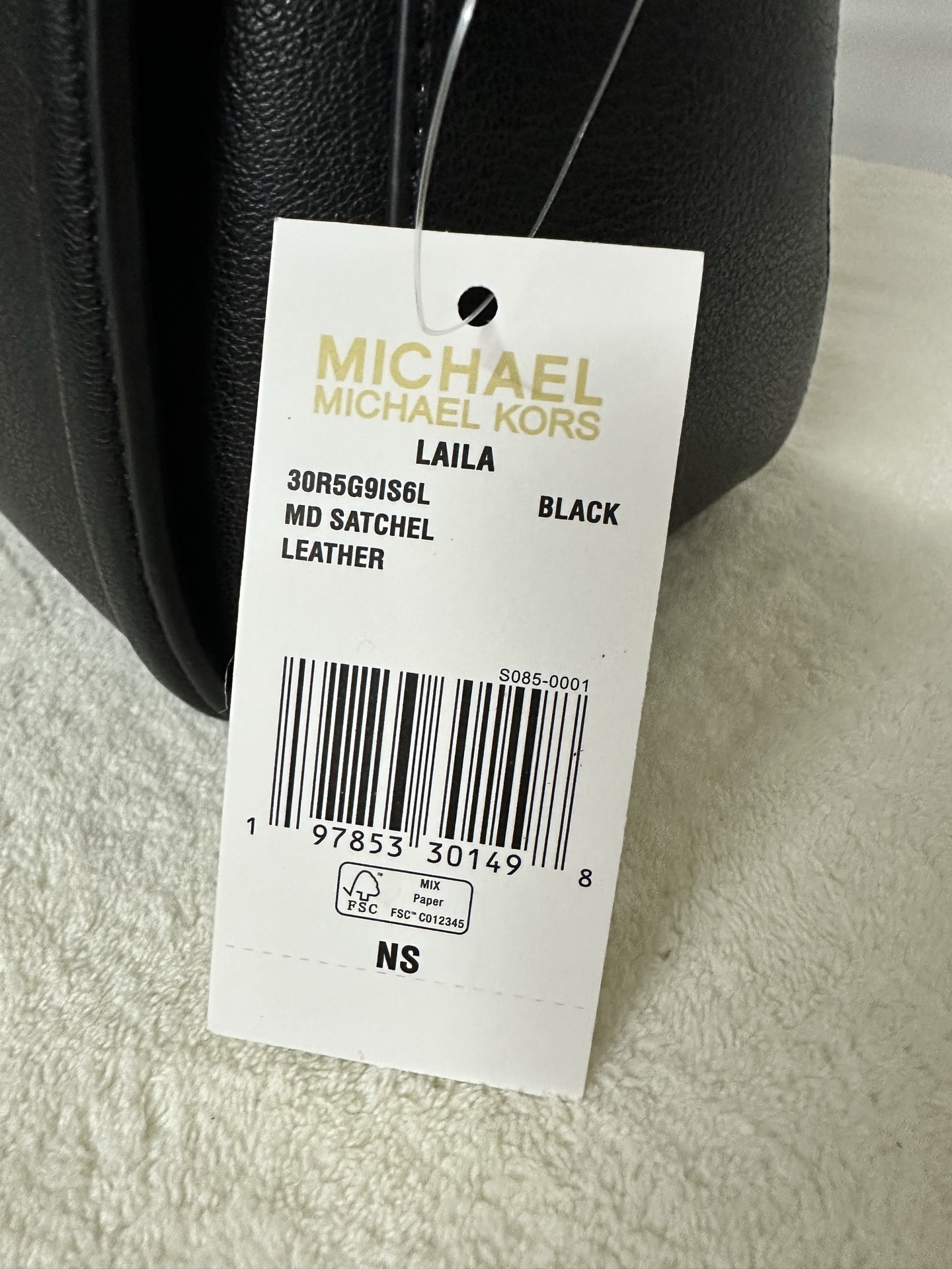 Michael Kors MK Laila 女士手提包斜挎包 黑色