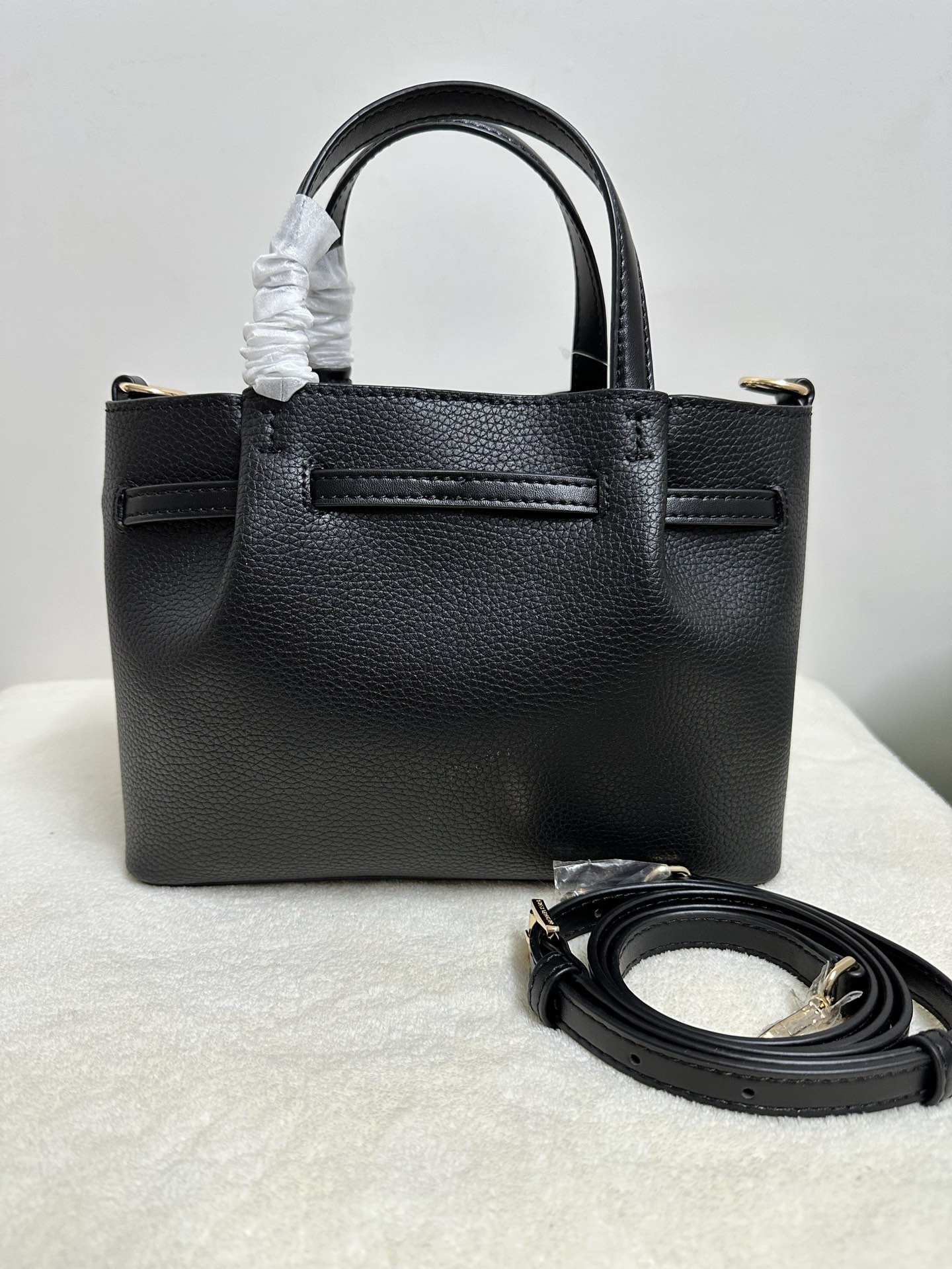 Michael Kors MK Carson 女士小号马衔扣手提包斜挎包橡果棕
