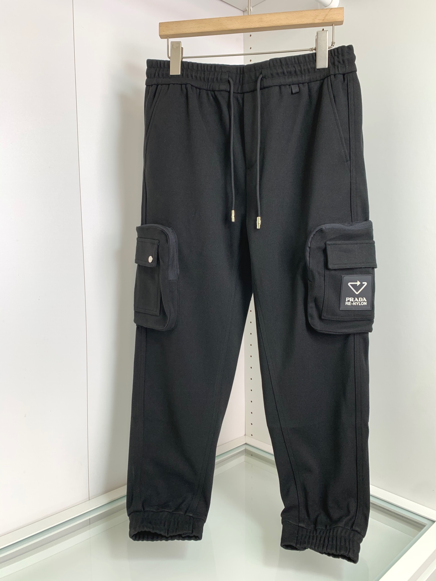 Prada mirror quality
 Clothing Pants & Trousers Black Green Fall/Winter Collection