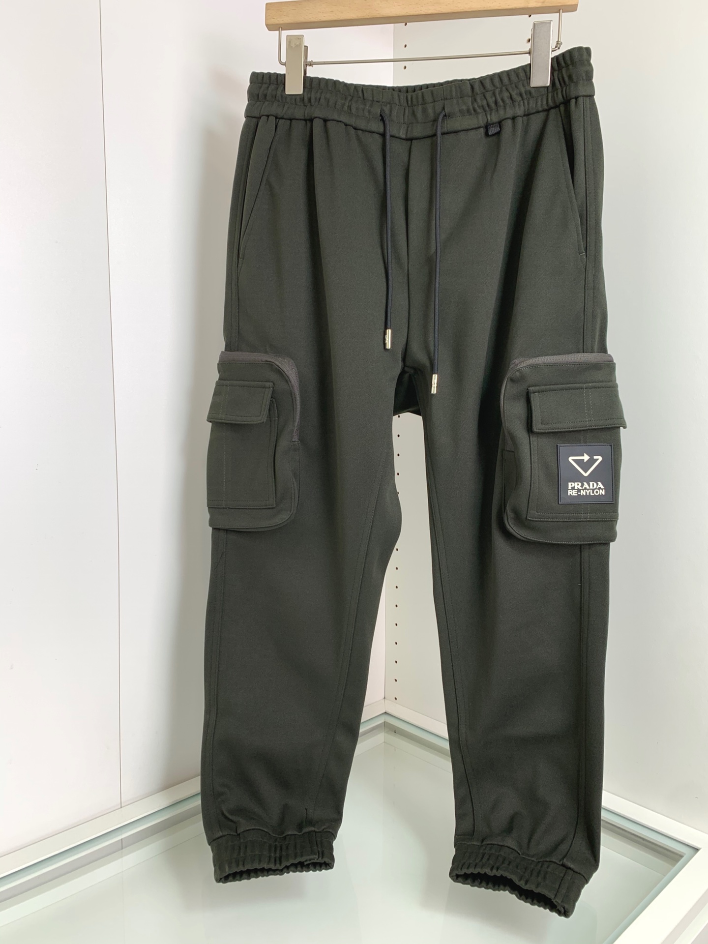 Prada AAAAA
 Clothing Pants & Trousers Black Green Fall/Winter Collection
