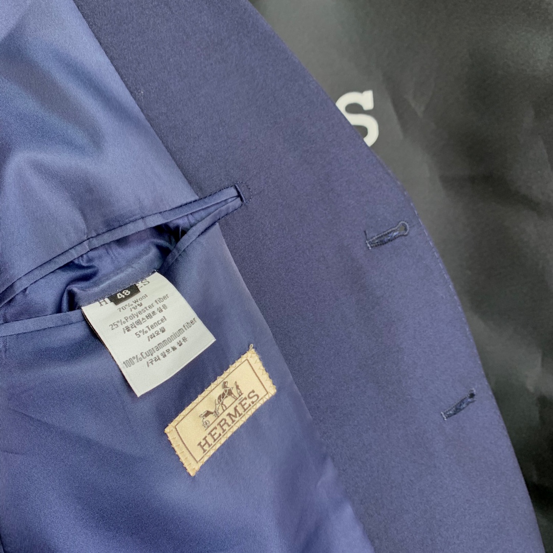 H家男士高端商务羊毛西服套装（专属收纳袋装），贸易公司渠道臻品，高奢顶尖品鉴货，25年F/W秋冬官方新品