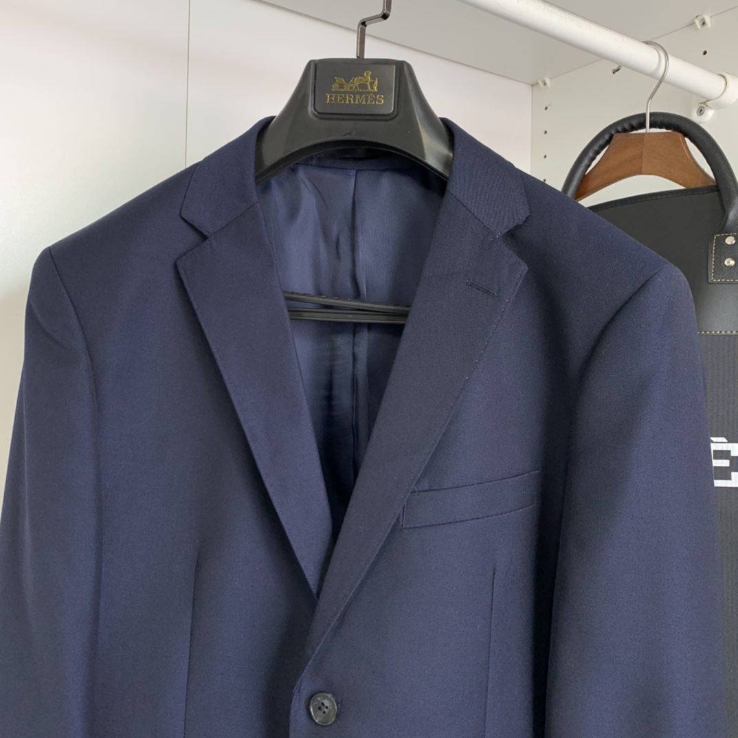 H家男士高端商务羊毛西服套装（专属收纳袋装），贸易公司渠道臻品，高奢顶尖品鉴货，25年F/W秋冬官方新品