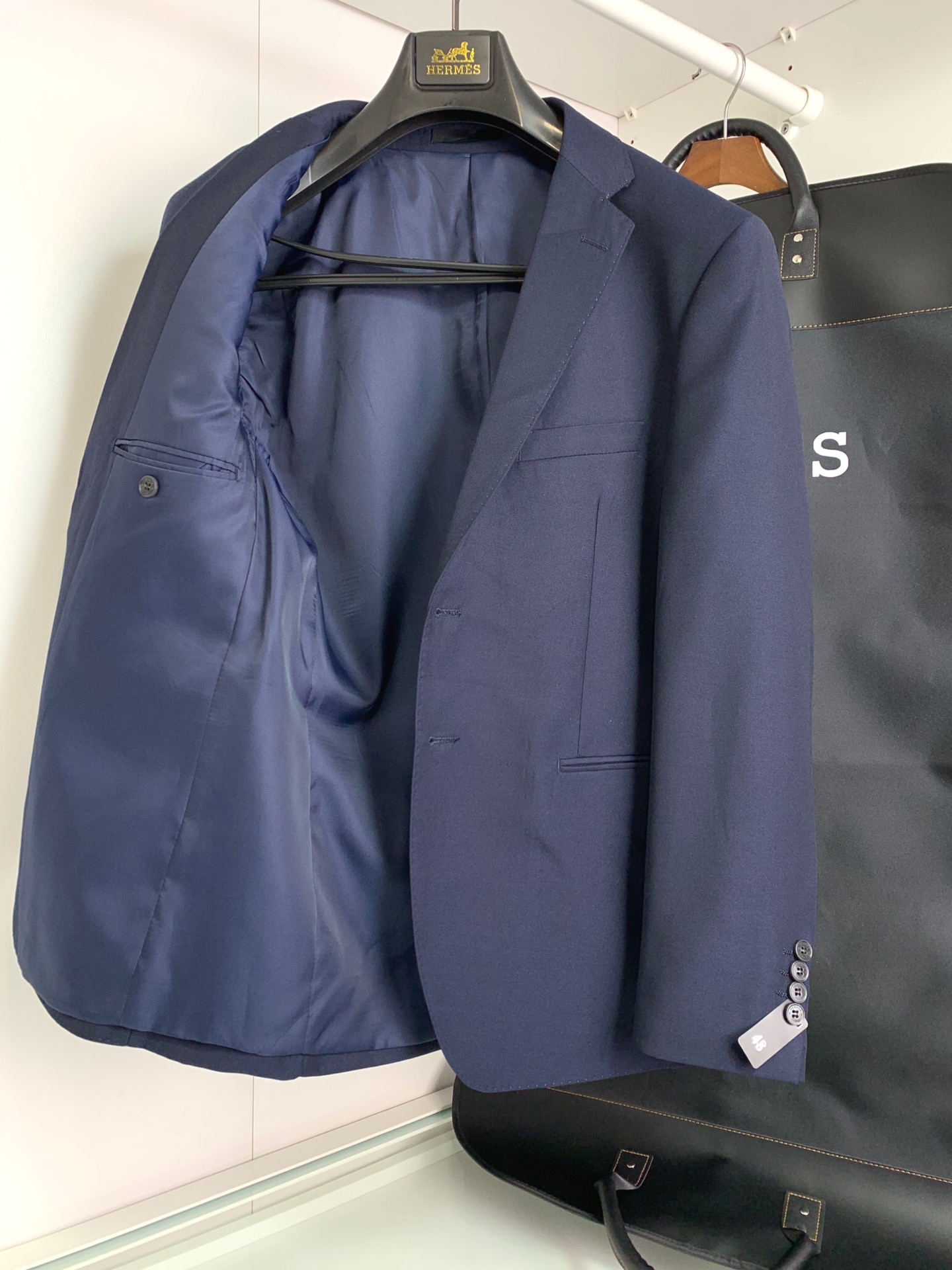 H家男士高端商务羊毛西服套装（专属收纳袋装），贸易公司渠道臻品，高奢顶尖品鉴货，25年F/W秋冬官方新品