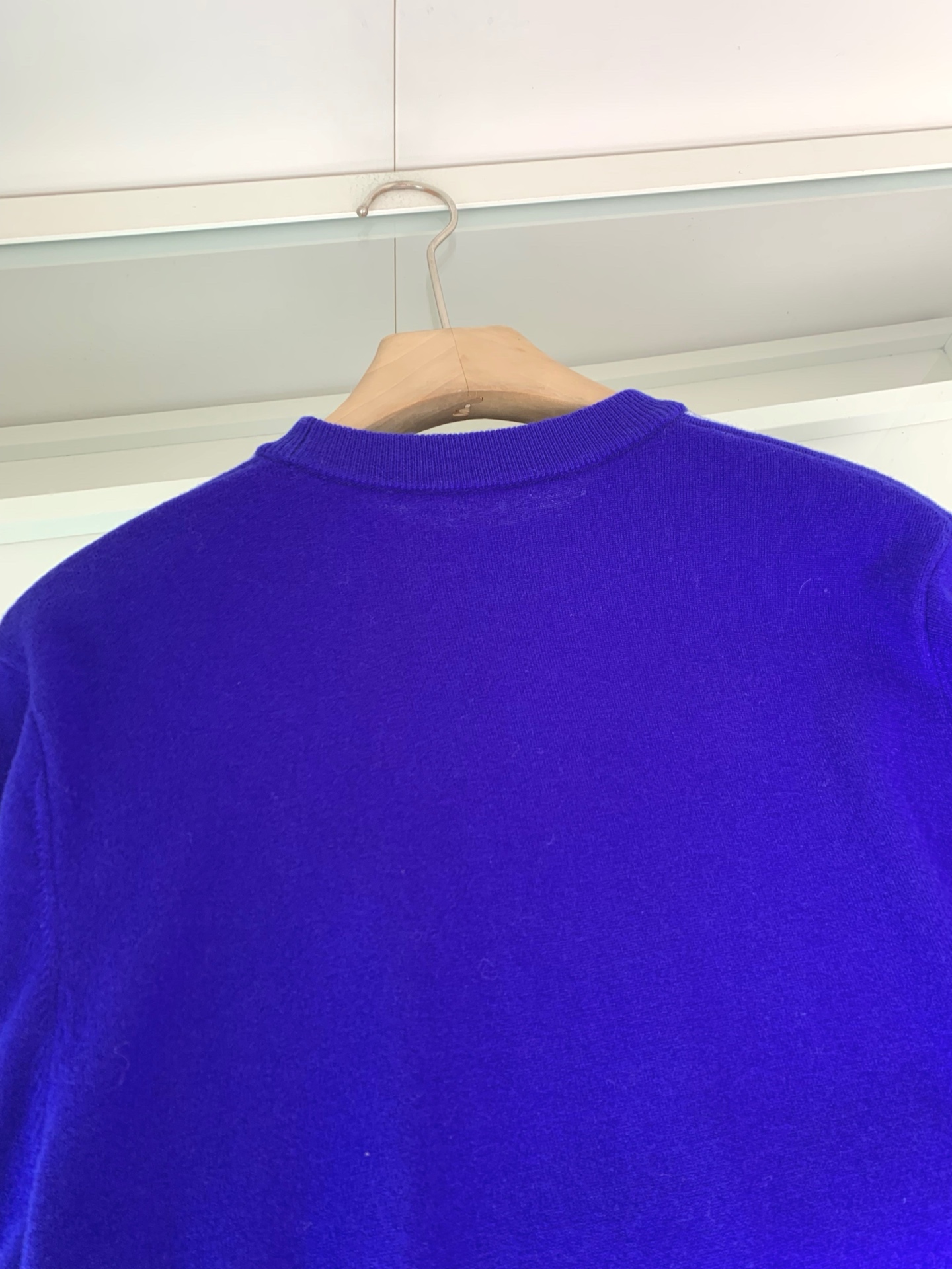 意大利代工厂出品！B家官网秋冬男士轻奢战马刺绣徽标羊绒针织衫/羊毛圆领针织毛衣。意大利客供 聚酯纤维混纺