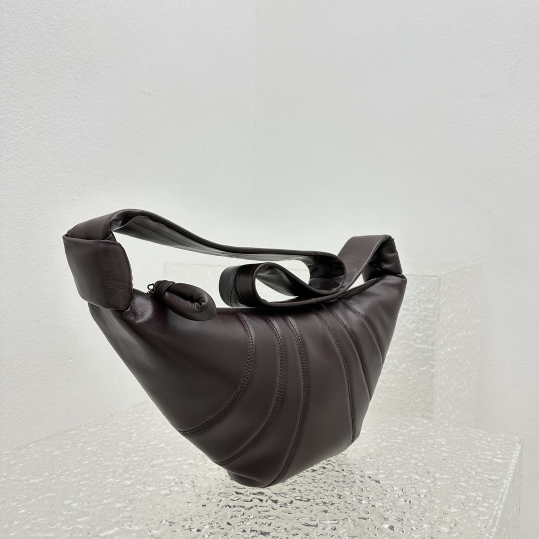 中号山胡桃色ChristopheLemacroissantbag牛角包性冷淡风的Lemaire处女座法棍