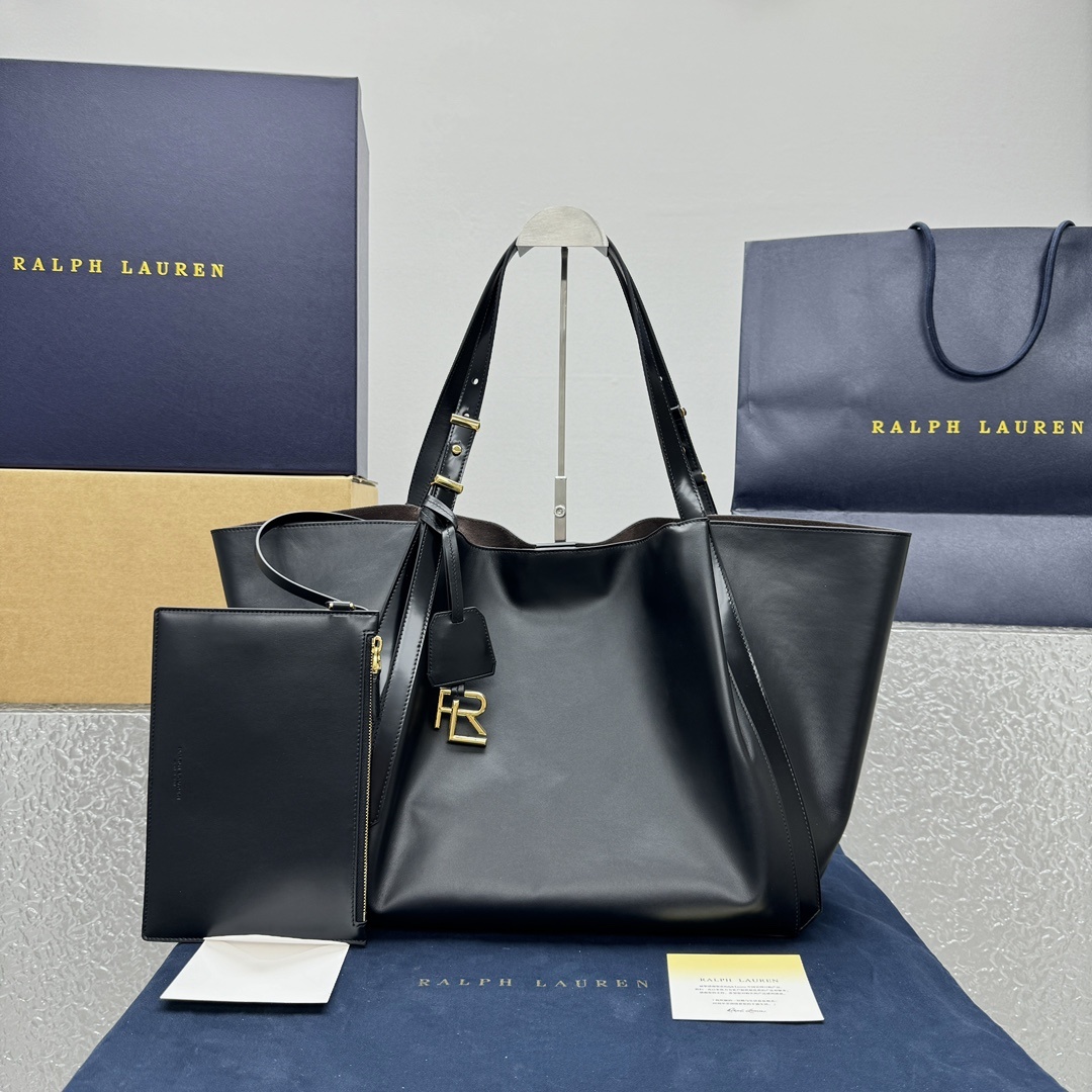 大号黑色Ralp*LaurenCollectionRL托特包新款托特运用简洁的线条与高级饱满的色调是通勤