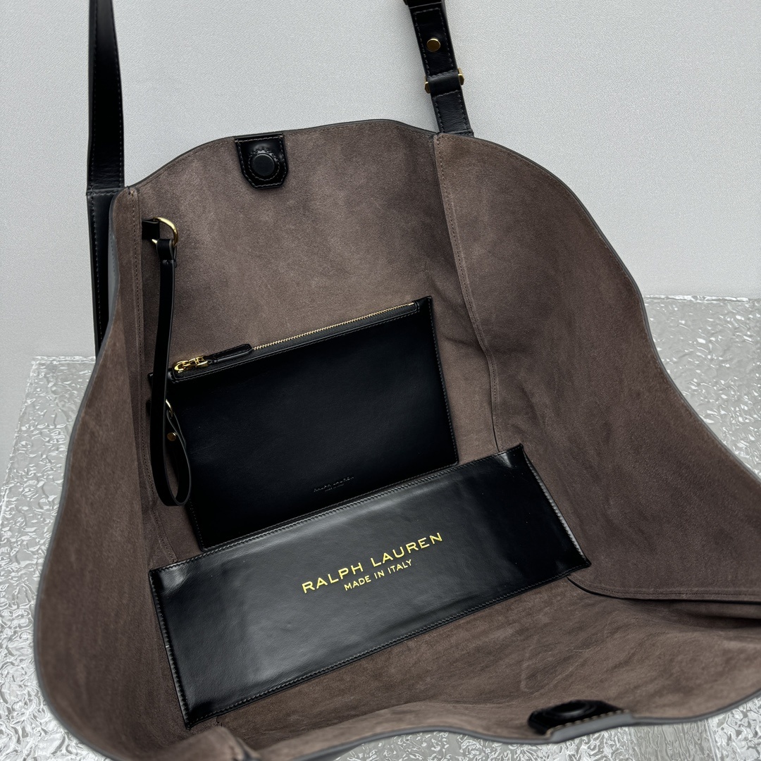 大号黑色Ralp*LaurenCollectionRL托特包新款托特运用简洁的线条与高级饱满的色调是通勤