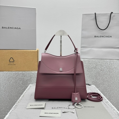 Balenciaga Nano Handbag: Wine Red, Foldable Flap, BB Logo, 28x24x12 cm 1 Balenciaga Nano Handbag: Wine Red, Foldable Flap, BB Logo, 28x24x12 cm