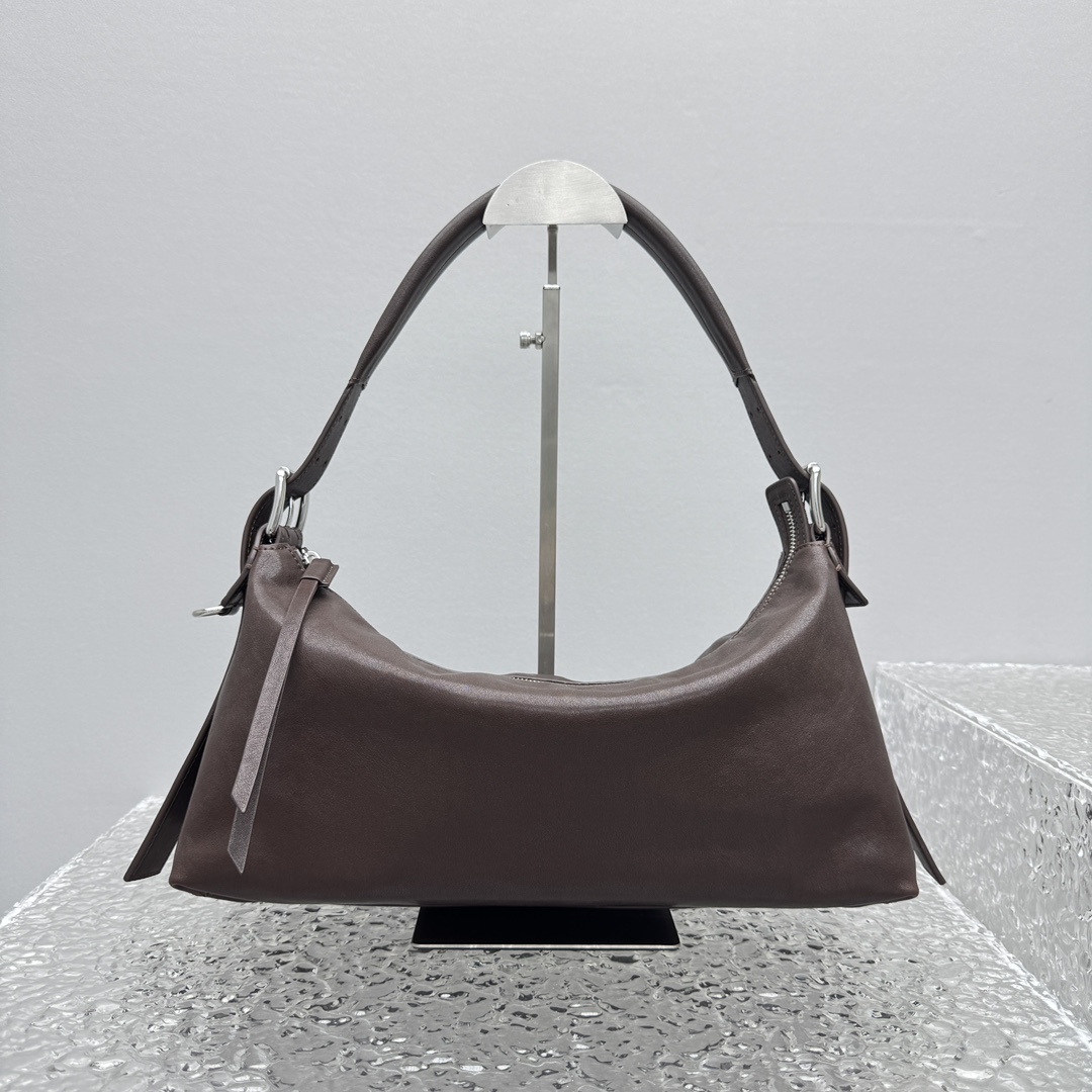 Lemaire Belted Baguette Brown Leather Shoulder Bag - Compact and Elegant 3 i1753867125 1743 8
