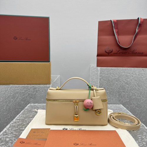 Loro Piana Extra Bag L23lp - Classic Lunch Box Design in Apricot Leather 1 Loro Piana Extra Bag L23lp - Classic Lunch Box Design in Apricot Leather