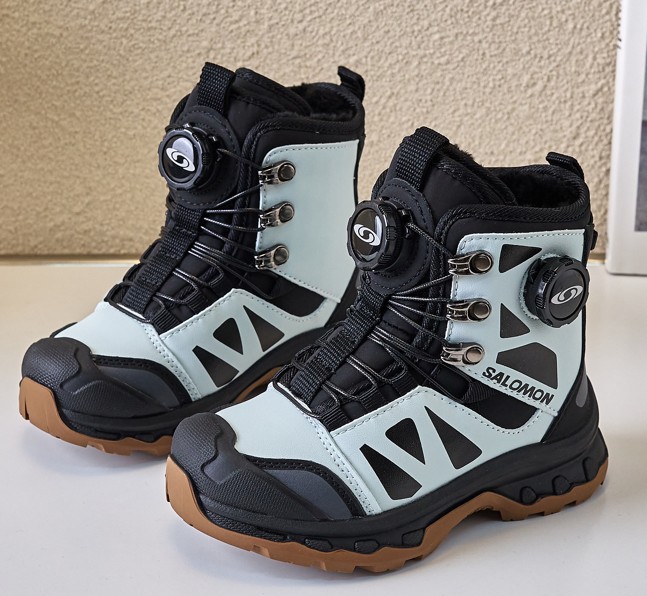 图片[2]-调萨络蒙旋转扣滑雪鞋BOA户外加绒雪地靴26-37 BOA户外骑行保暖靴多功能远足靴登山鞋加绒款雪地靴🛵-选品中心