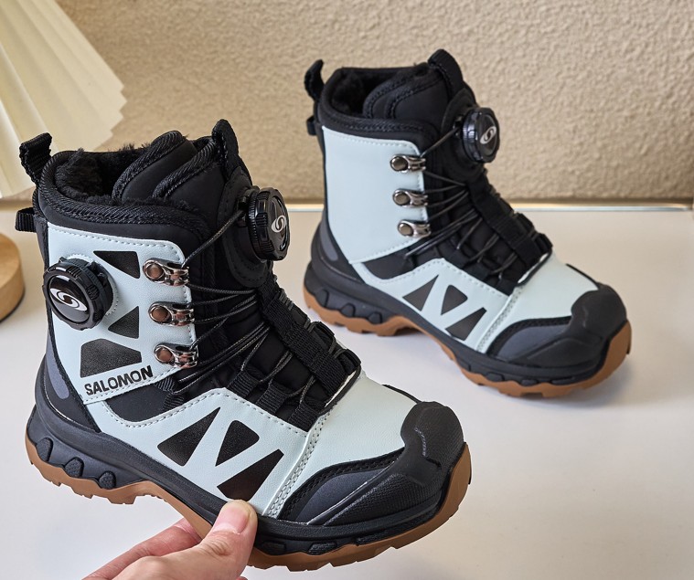 图片[5]-调萨络蒙旋转扣滑雪鞋BOA户外加绒雪地靴26-37 BOA户外骑行保暖靴多功能远足靴登山鞋加绒款雪地靴🛵-选品中心