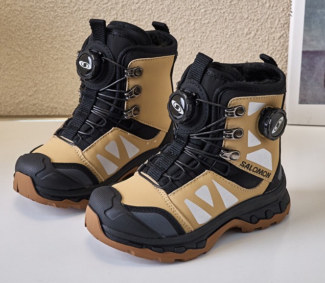 图片[2]-调萨络蒙旋转扣滑雪鞋BOA户外加绒雪地靴26-37 BOA户外骑行保暖靴多功能远足靴登山鞋加绒款雪地靴🛵-选品中心