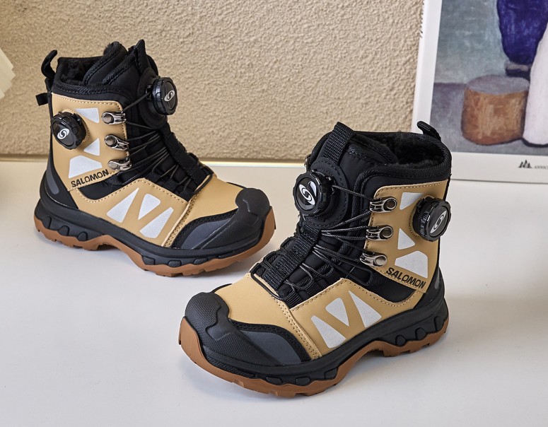 图片[3]-调萨络蒙旋转扣滑雪鞋BOA户外加绒雪地靴26-37 BOA户外骑行保暖靴多功能远足靴登山鞋加绒款雪地靴🛵-选品中心