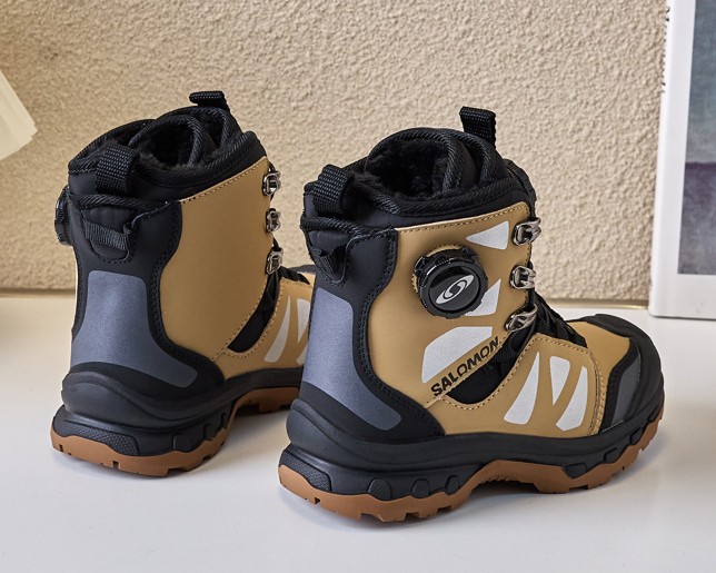 图片[4]-调萨络蒙旋转扣滑雪鞋BOA户外加绒雪地靴26-37 BOA户外骑行保暖靴多功能远足靴登山鞋加绒款雪地靴🛵-选品中心