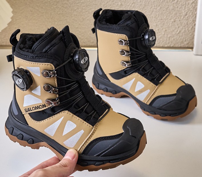 图片[5]-调萨络蒙旋转扣滑雪鞋BOA户外加绒雪地靴26-37 BOA户外骑行保暖靴多功能远足靴登山鞋加绒款雪地靴🛵-选品中心