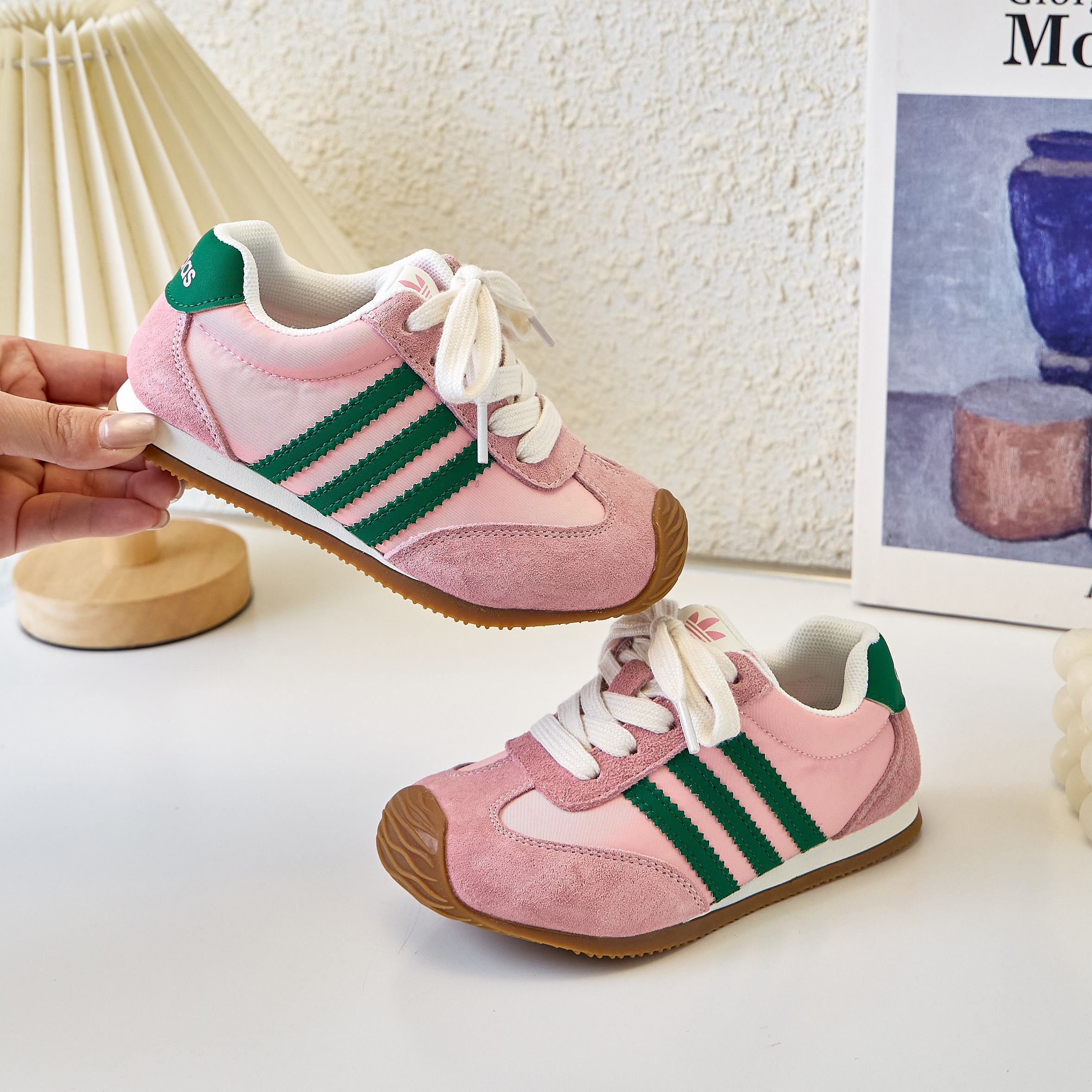 图片[6]-💝阿迪达斯阿甘德训鞋童鞋💘💲 🚗ADIDAS三叶草阿甘德训鞋网红款真皮+雨伞布芭蕾舞拼色儿童休闲运动鞋🛵 🍎明星款欧洲站系带内侧隐形魔术贴歪头鞋男女童百搭跑步鞋户外炸街童鞋💖 💖官网潮牌韩版最新款防滑平底舒适透气休闲经典四季款亲子潮鞋轻便童鞋🔥 🍒颜色6色可选： 黑色,黄色，绿色 红色，粉色，白色 尺码：26-37码 实际脚长加0.5-1CM后选内长-选品中心