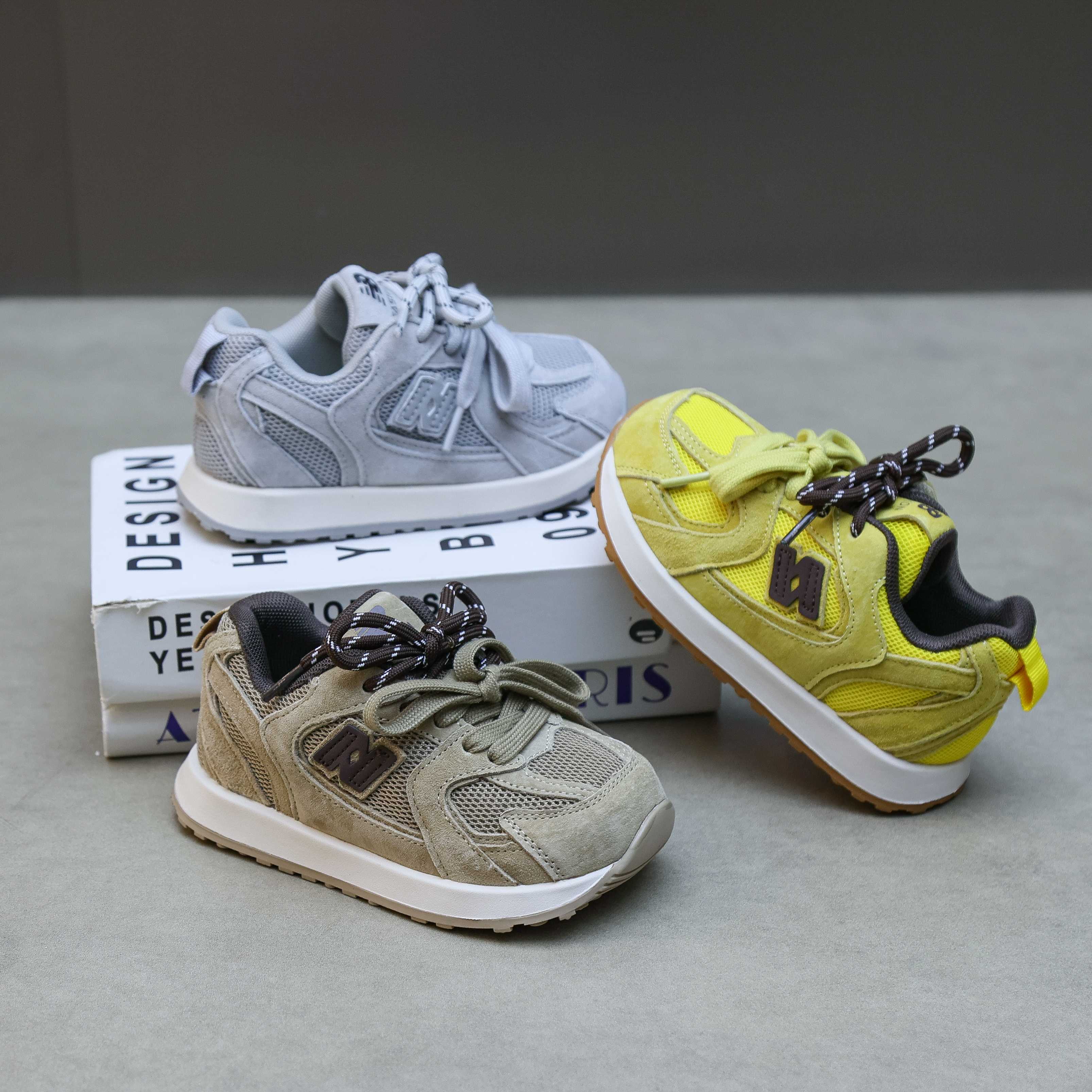 图片[2]-NB 卡皮巴拉联名款童鞋26-37 卡皮巴拉联名网红款内侧魔术贴真皮德训鞋双鞋带阿甘鞋跑鞋🛵-选品中心