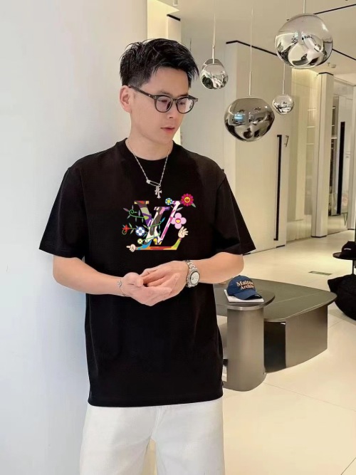 Louis Vuitton Men's Liquid Ammonia Cotton T-Shirt With Digital Direct Jet 1 Louis Vuitton Men's Liquid Ammonia Cotton T-Shirt With Digital Direct Jet