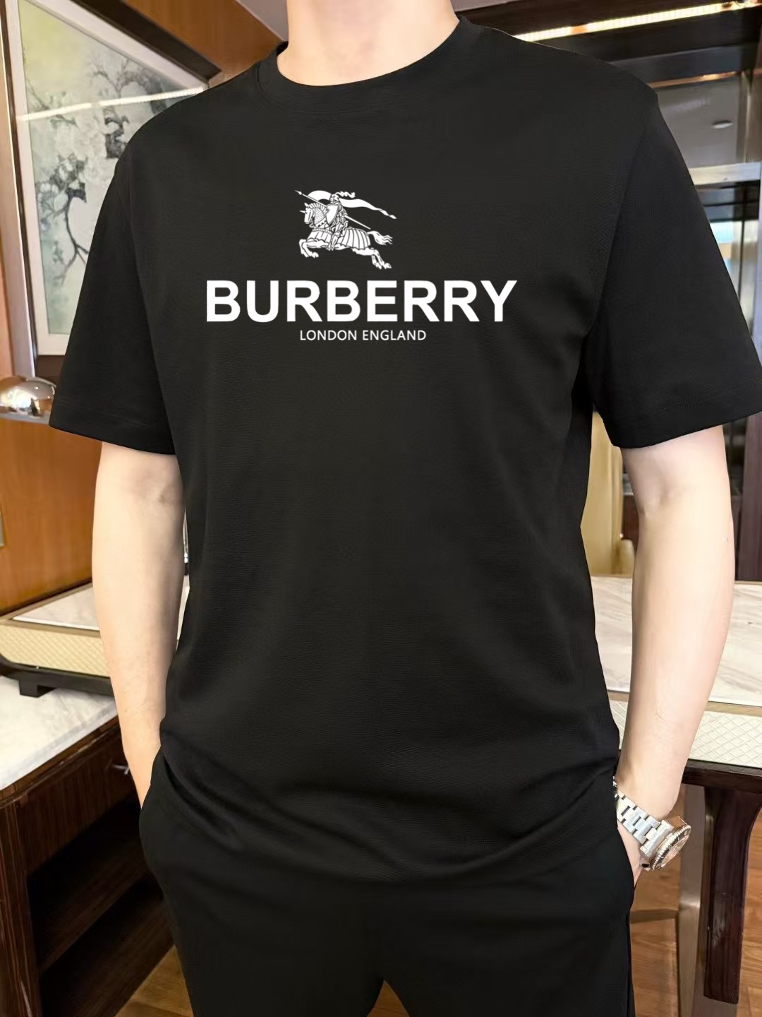 Burberry Men's Short Sleeve T-Shirt | Classic Logo, Comfortable Fit 6 i1751129709624 6527 0 4