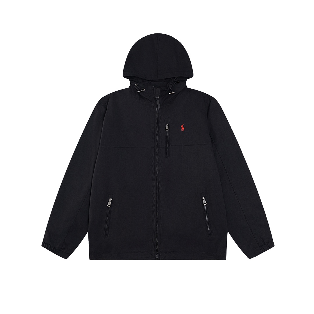 F-H Ralph Lauren Embroidered Pony Wind Jacket with Waterproof Features - 图片 2