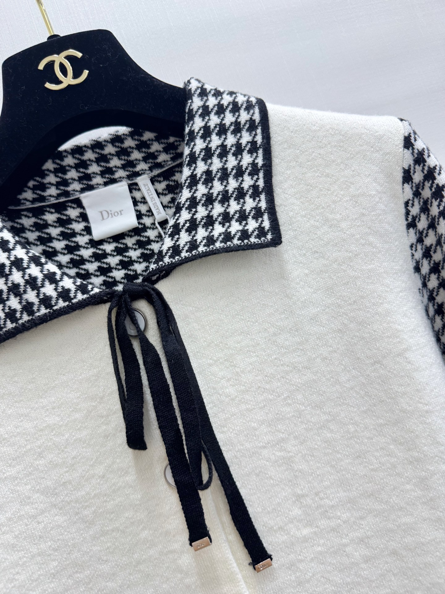 Dior 新款 官网同款千鸟格外套款 logo图案修饰点缀 上身高级氛围感🈵️🈵️ 两色SML