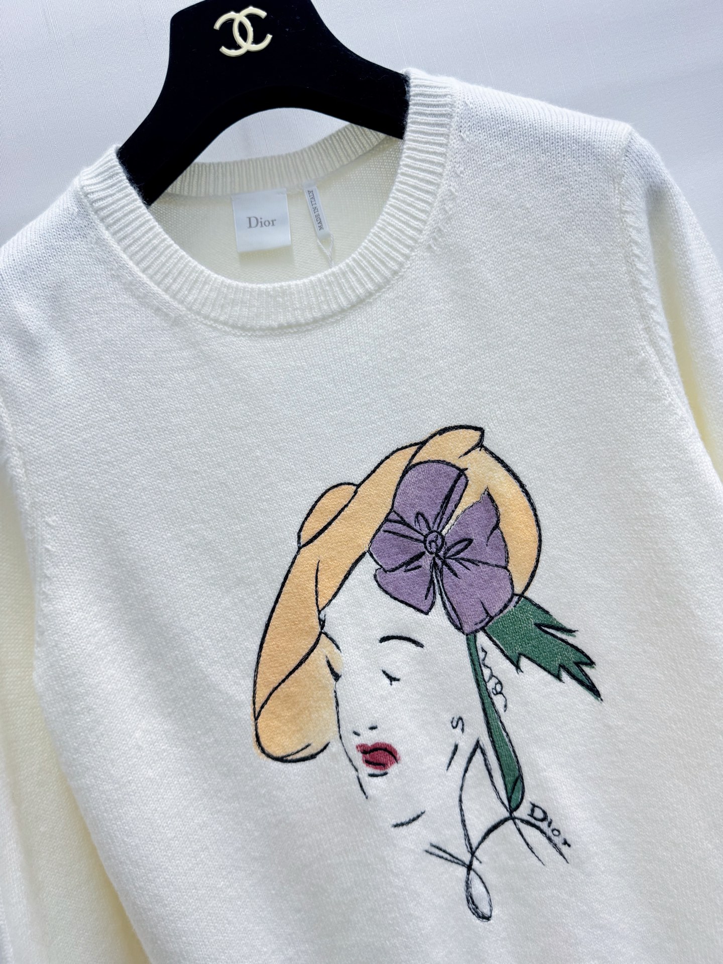DIOR 新款 官网同款针织长袖款 logo图案修饰点缀 上身高级氛围感🈵️🈵️ 四色SML
