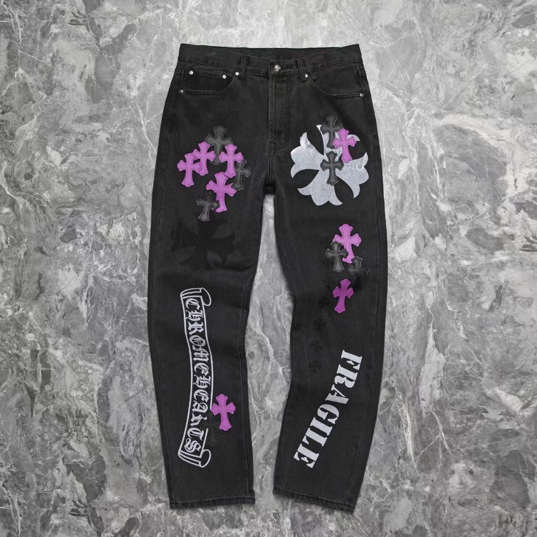 Chrome Hearts Vêtements Jeans La couleur violette