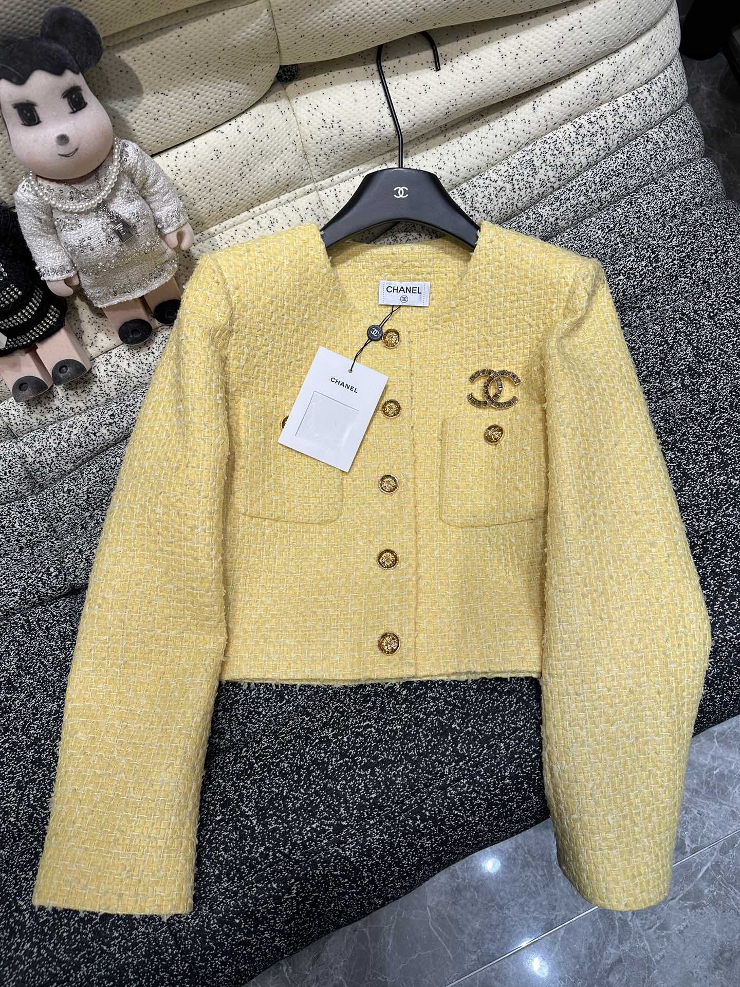 Chanel Clothing Coats & Jackets Yellow Fall Collection