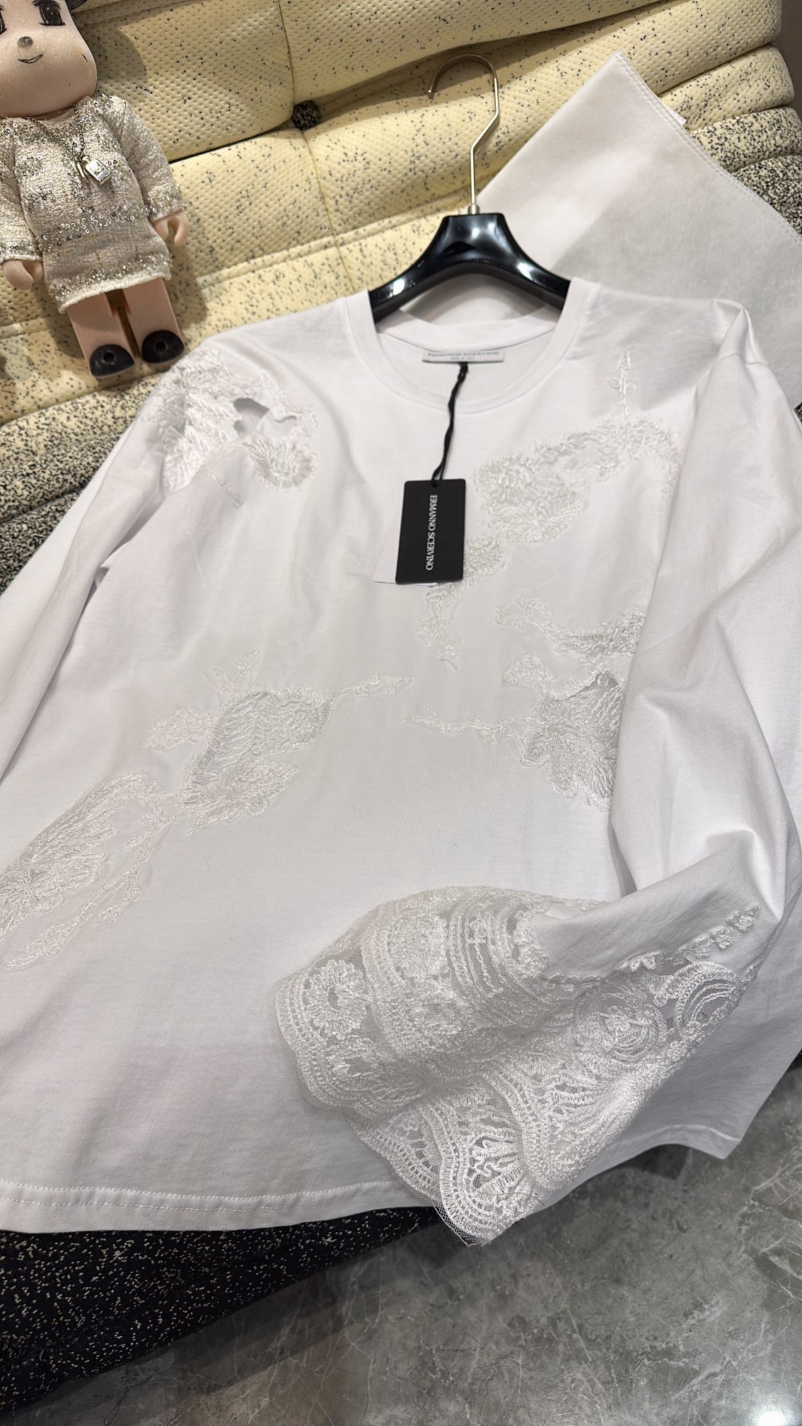 P713 ORIGINAL HARD-CORE FEMALE SUIT WITH PACKAGING ERMANNO SCERVINO IS KNOWN AS THE KING OF LACE - 图片 6