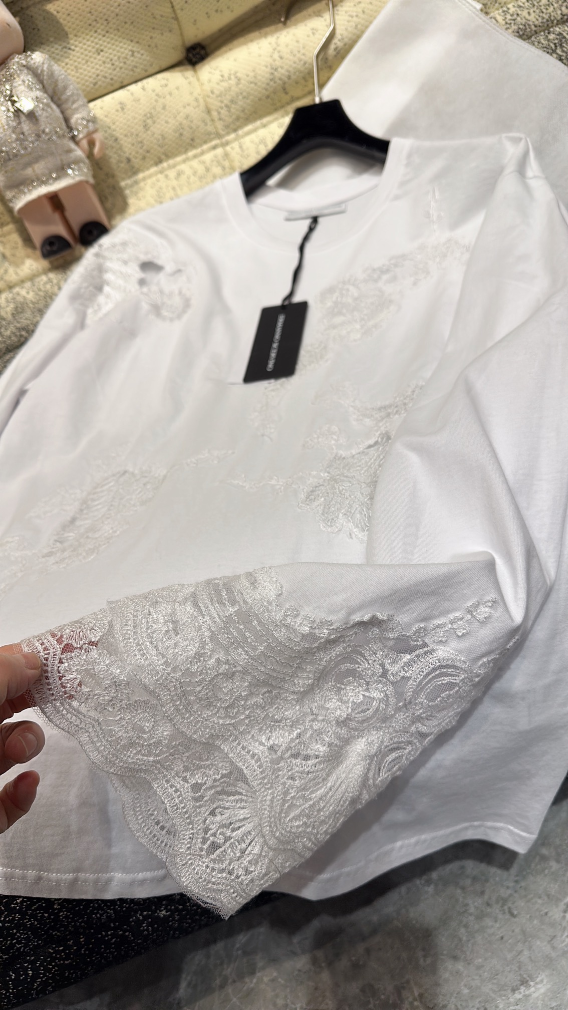 P713 ORIGINAL HARD-CORE FEMALE SUIT WITH PACKAGING ERMANNO SCERVINO IS KNOWN AS THE KING OF LACE - 图片 5