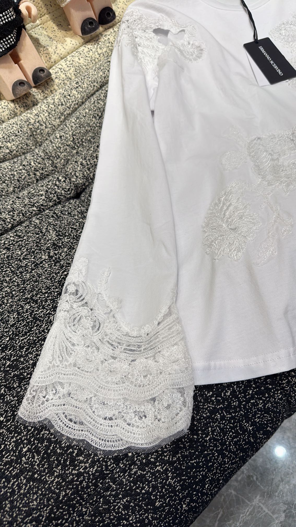 P713 ORIGINAL HARD-CORE FEMALE SUIT WITH PACKAGING ERMANNO SCERVINO IS KNOWN AS THE KING OF LACE - 图片 2