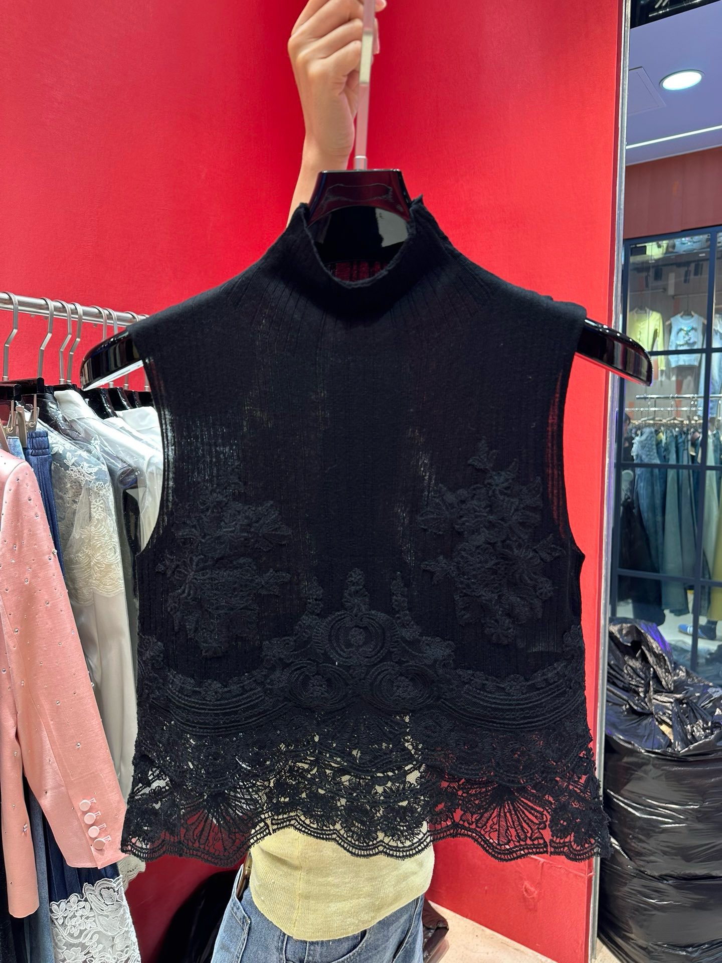 Luxury Italian Brand: Ermanno Scervino Lace Dress with Wool Embroidery Details