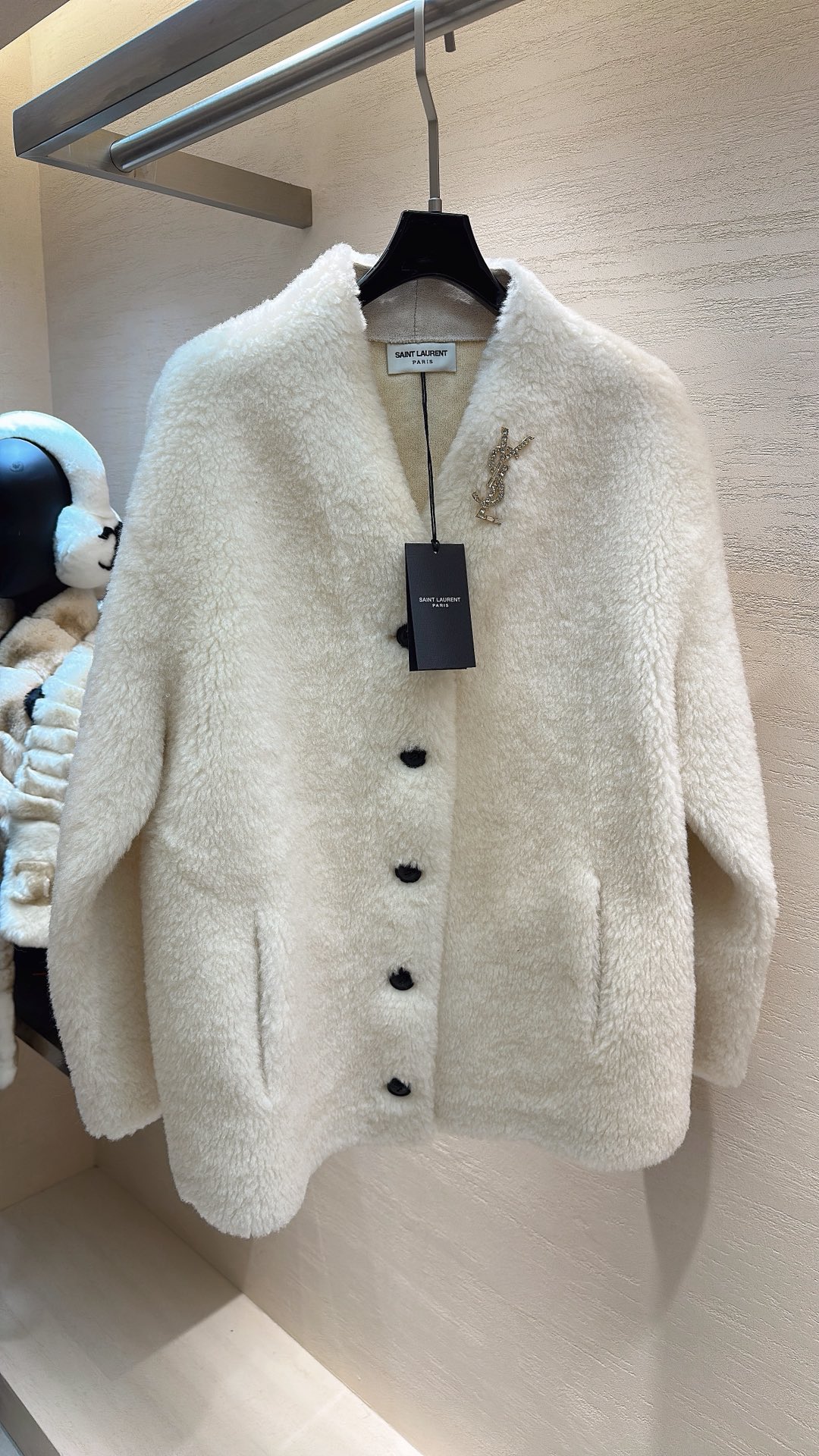 NO:689305,YSL*25 New Style Autumn and Winter Series Wool Jacket Creamy White Size S M L, saint laurent-clothing, saint laurent, saint laurent, jackets & coats,19860909YSL*25新款上新 秋冬系列羊毛外套 奶白色调 码数 S M L,圣罗兰-服装,saint laurent,saint laurent,jackets & coats,,Women's clothing