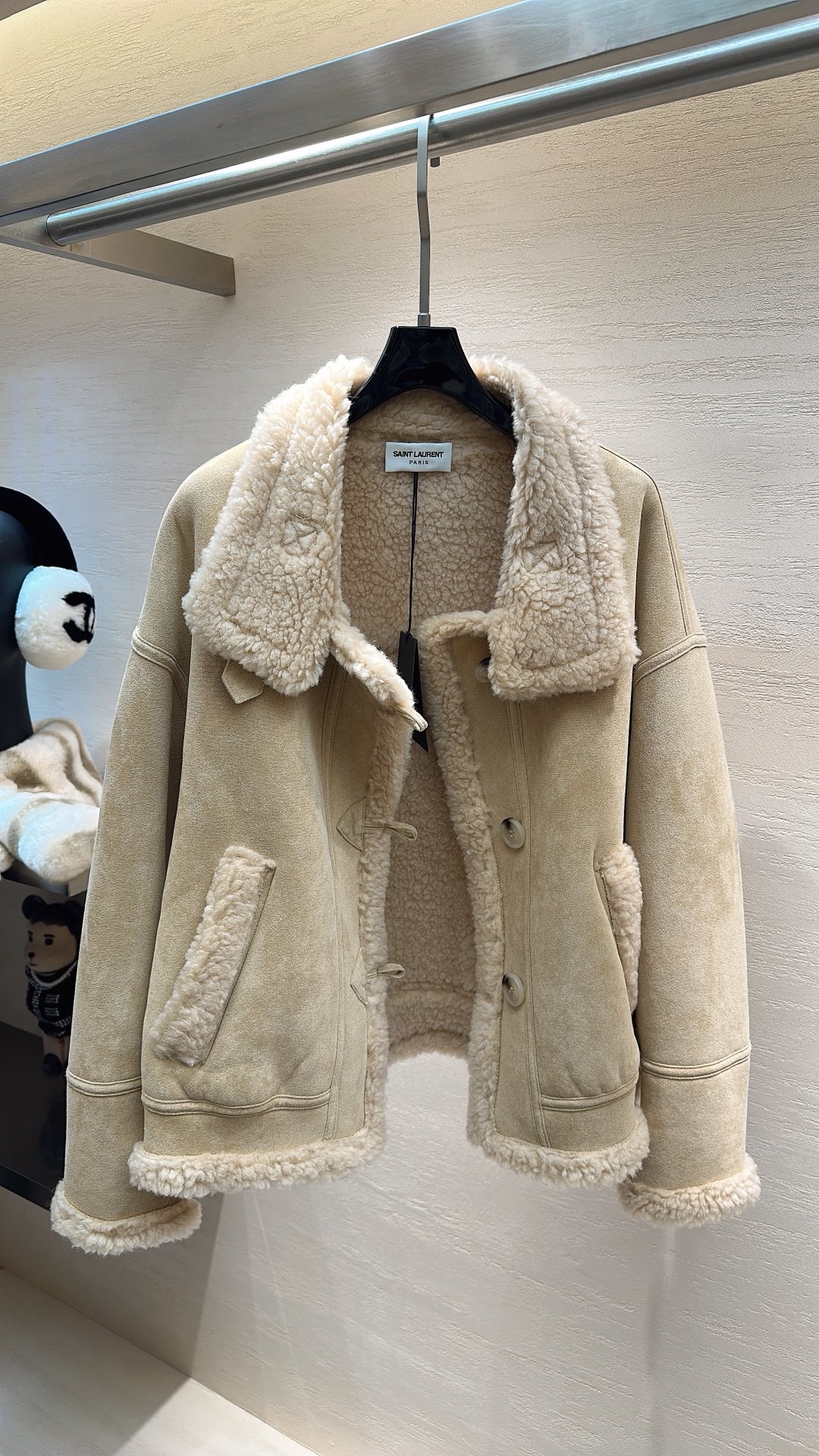 NO:689275,YSL*25 new style autumn and winter series camel suede wool one-piece jacket size S M L, Saint Laurent-clothing, saint laurent, saint laurent, jackets & coats, chamois leather,19860909YSL*25新款上新 秋冬系列驼色麂皮绒羊毛一体外套 码数S M L,圣罗兰-服装,saint laurent,saint laurent,jackets & coats,chamois leather,,Women's clothing