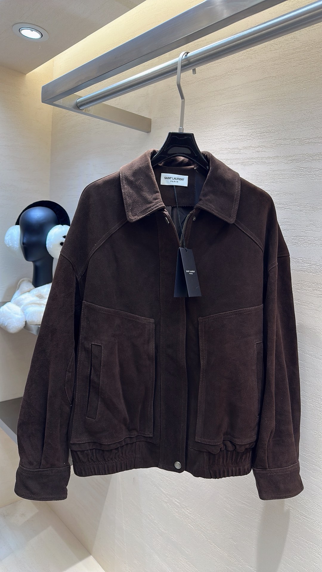 NO:676884,YSL*25 new style autumn and winter series suede lapel leather jacket b size S M L XL, Saint Laurent-clothing, saint laurent, saint laurent, leather jacket, chamois leather,19860909YSL*25新款上新 秋冬系列麂皮翻领皮衣b码数S M L XL,圣罗兰-服装,saint laurent,saint laurent,leather jacket,chamois leather,,Women's clothing