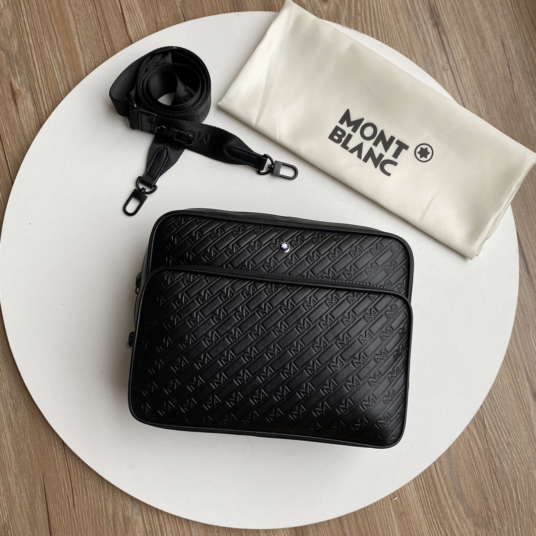 MontBlanc Sacs À Bandoulière & À Épaule Noir Cuir de vache