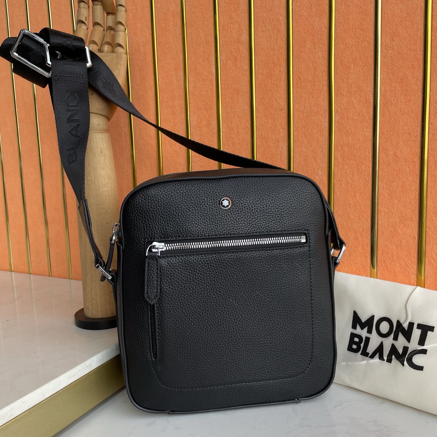 Montblanc Black Leather Crossbody Bag - Refined Style and Practicality 4 i1758205039676 4242 0 2